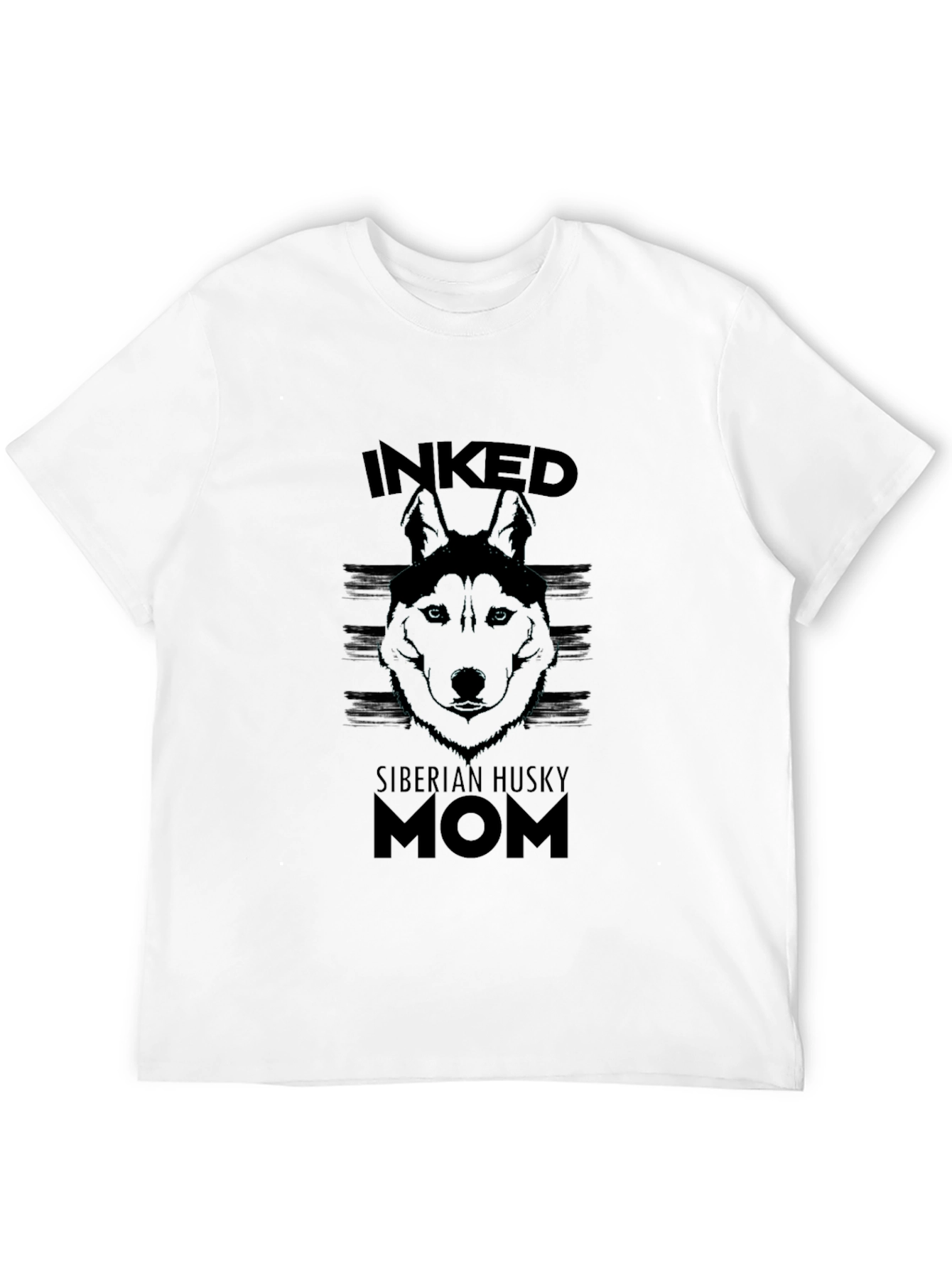 Inked Siberian Husky Mom T-Shirt