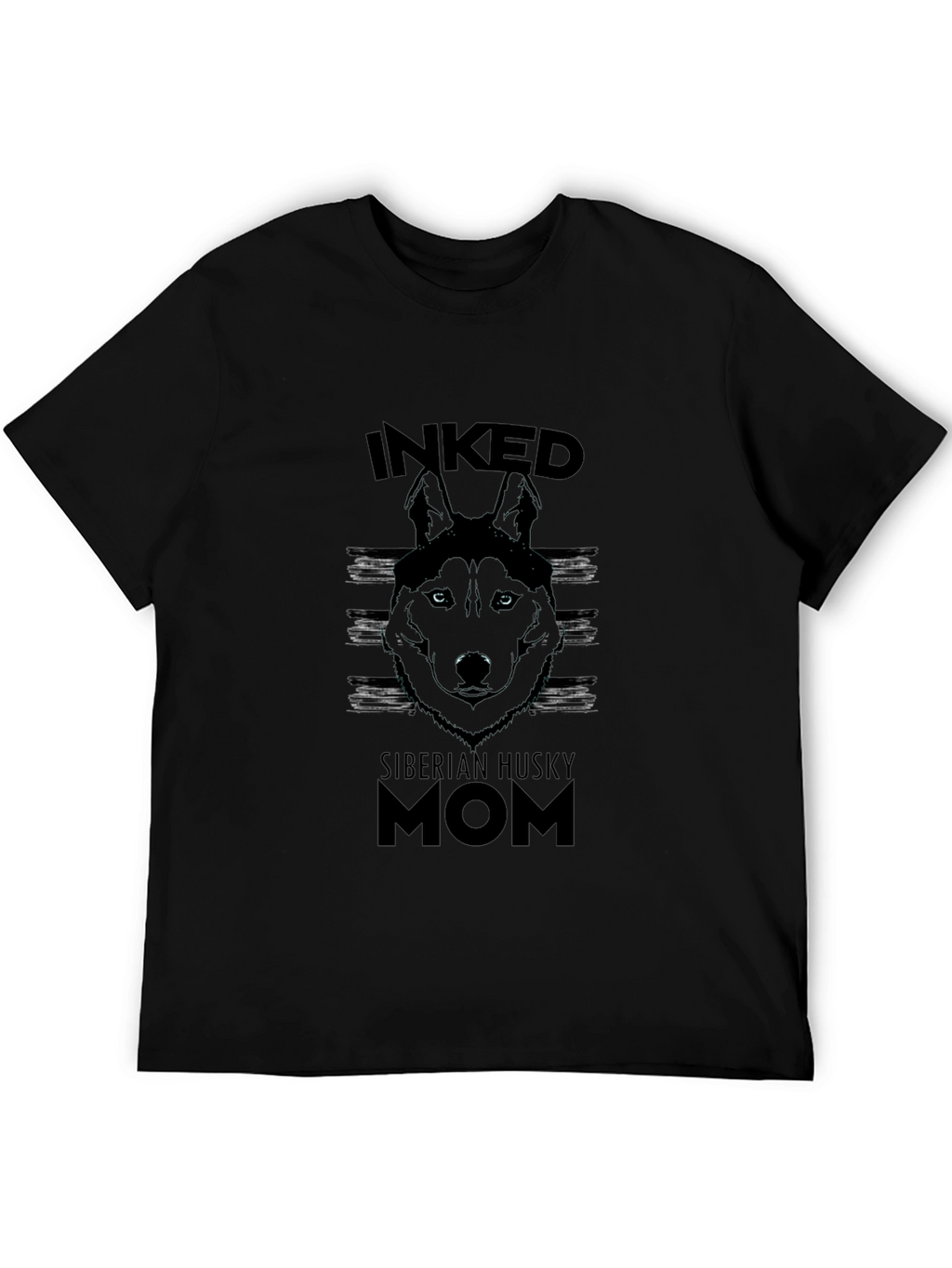 Inked Siberian Husky Mom T-Shirt