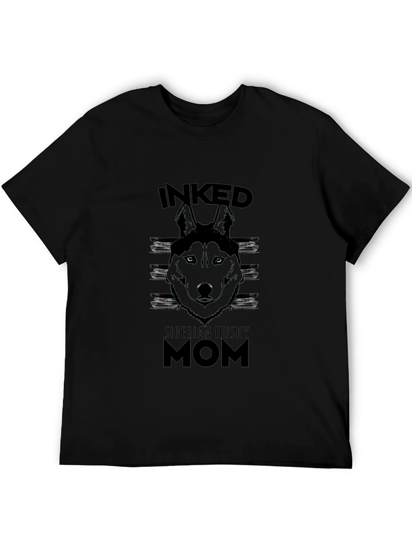 Inked Siberian Husky Mom T-Shirt