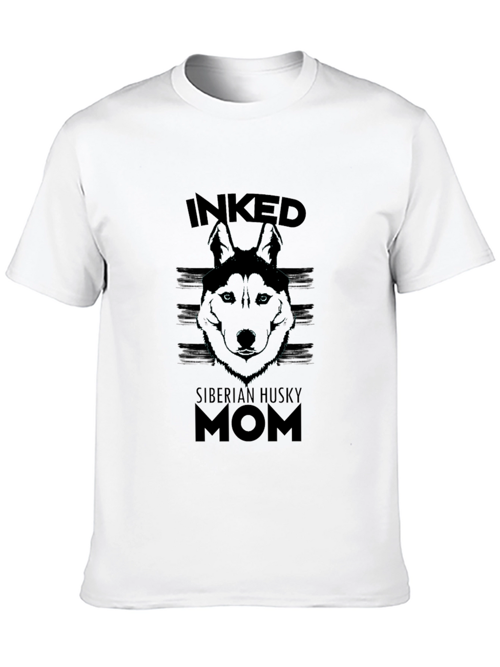 Inked Siberian Husky Mom T-Shirt