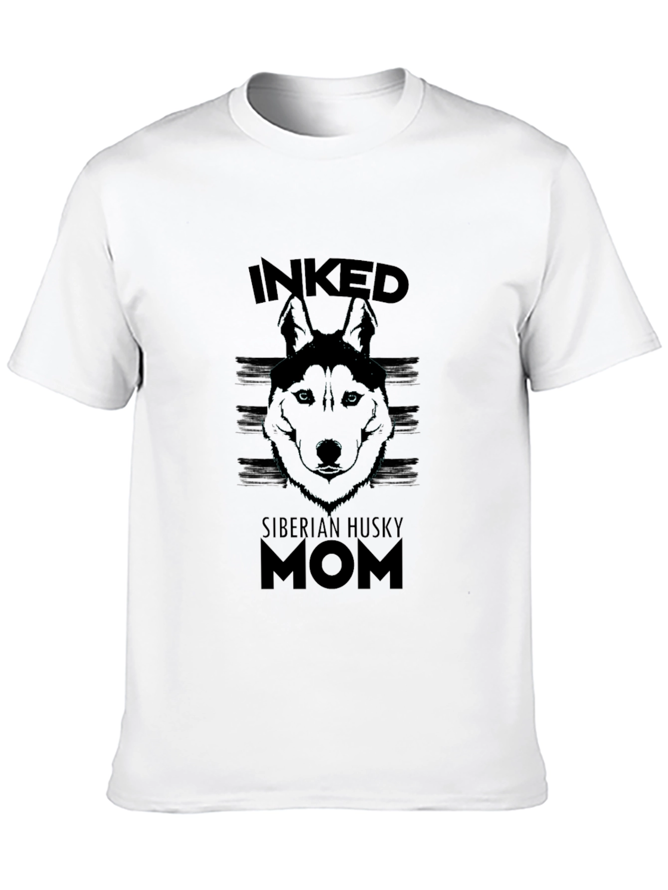 Inked Siberian Husky Mom T-Shirt