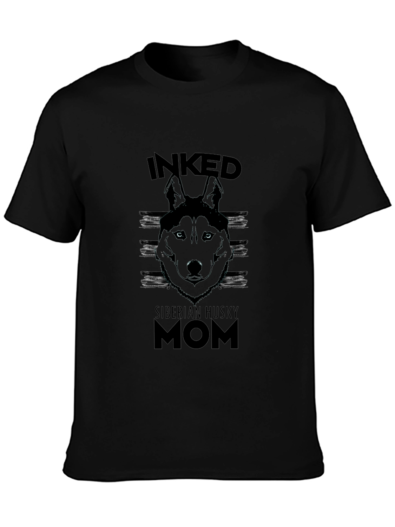 Inked Siberian Husky Mom T-Shirt