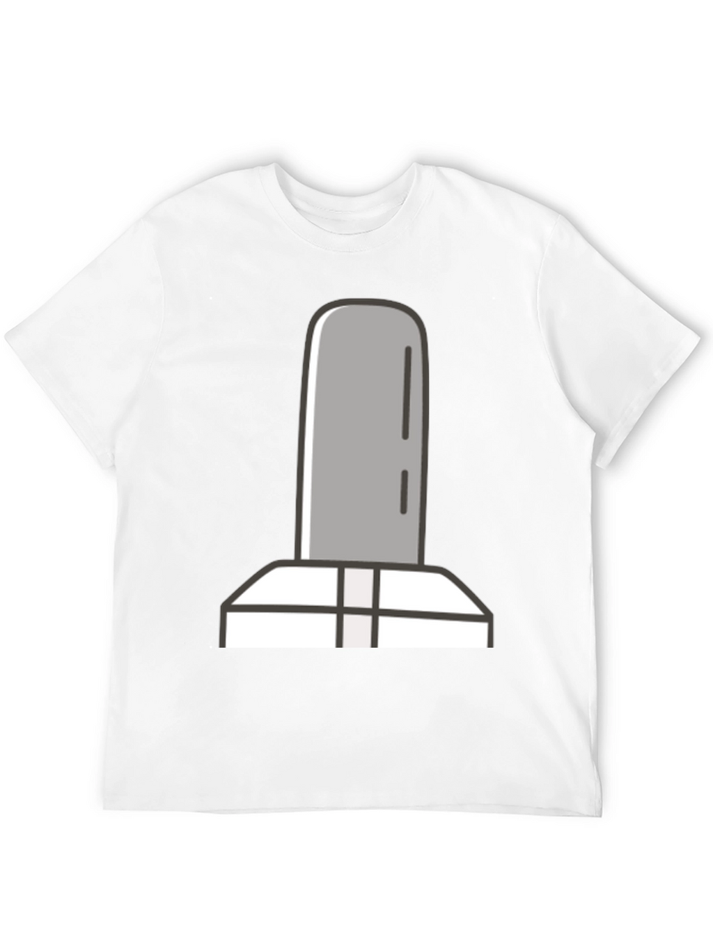 Simple Tombstone Graphic Tee - Black