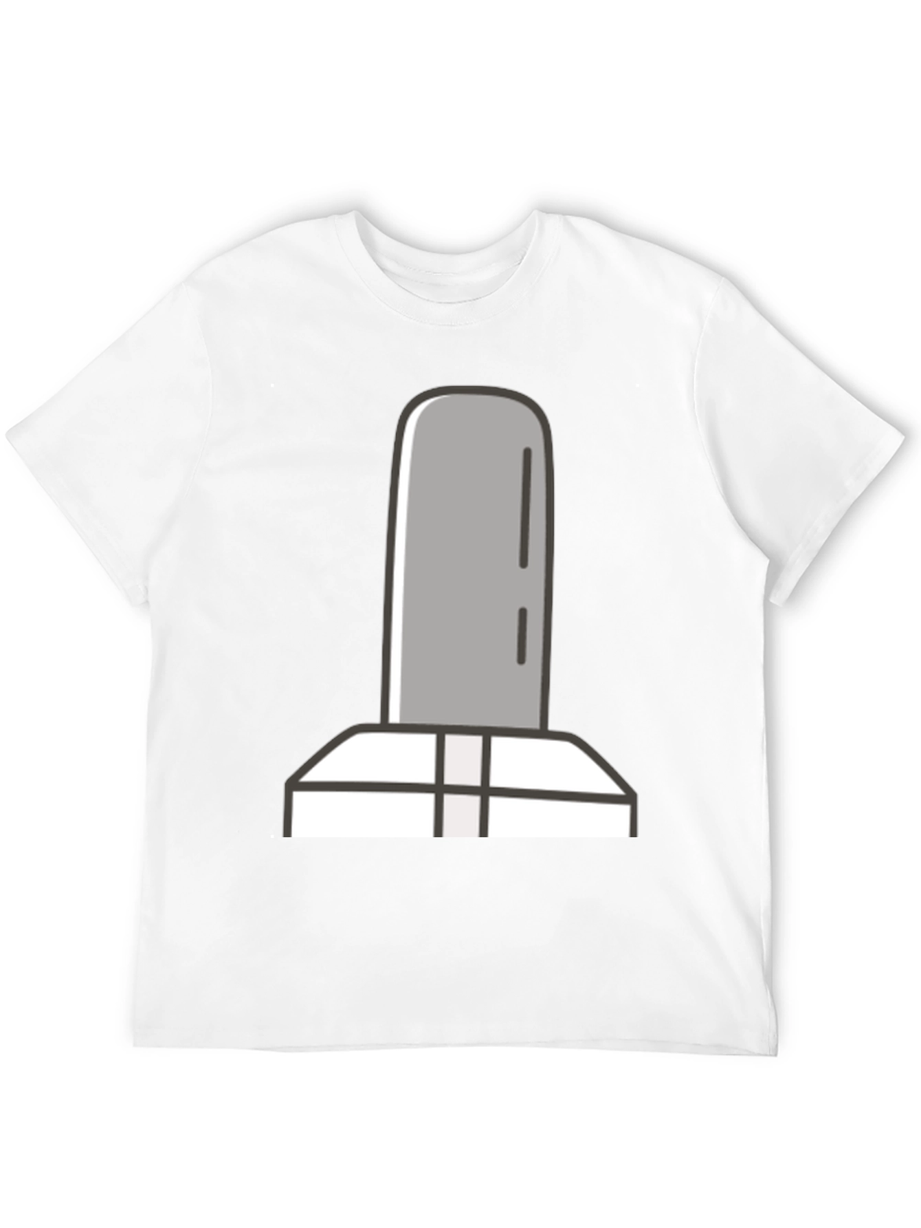 Simple Tombstone Graphic Tee - Black