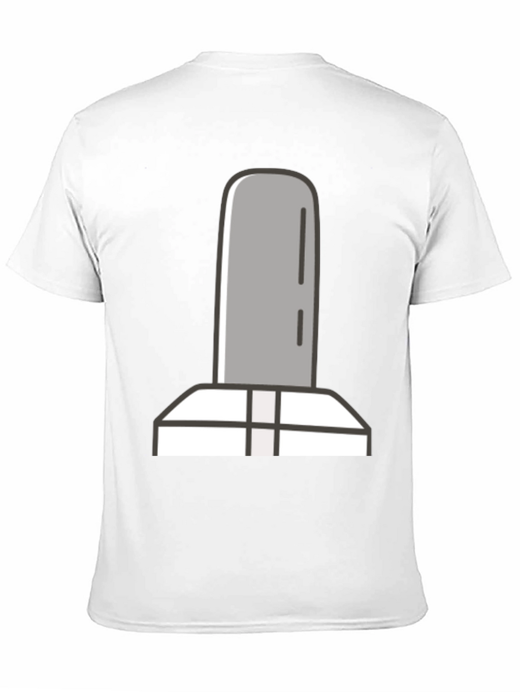 Simple Tombstone Graphic Tee - Black