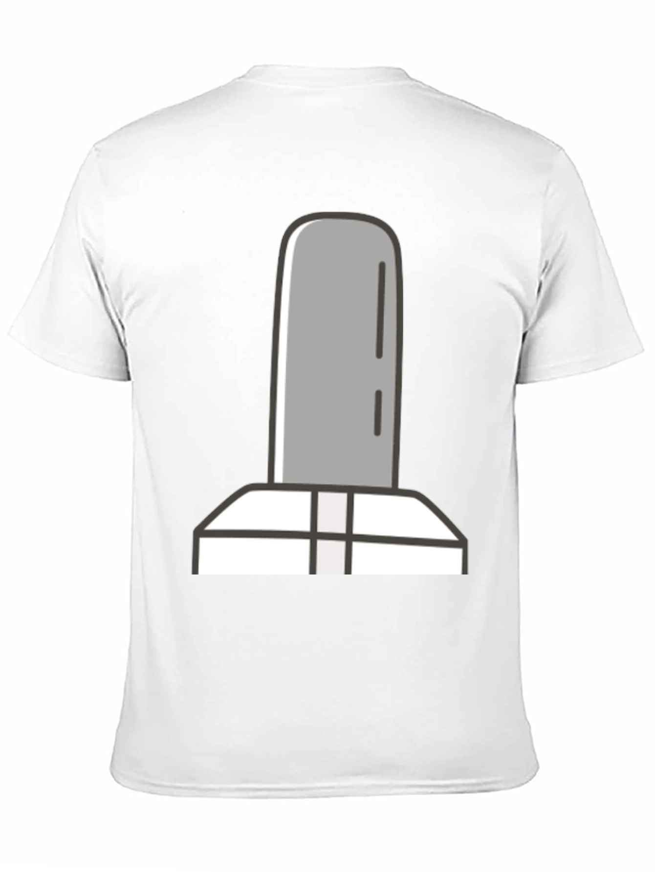 Simple Tombstone Graphic Tee - Black