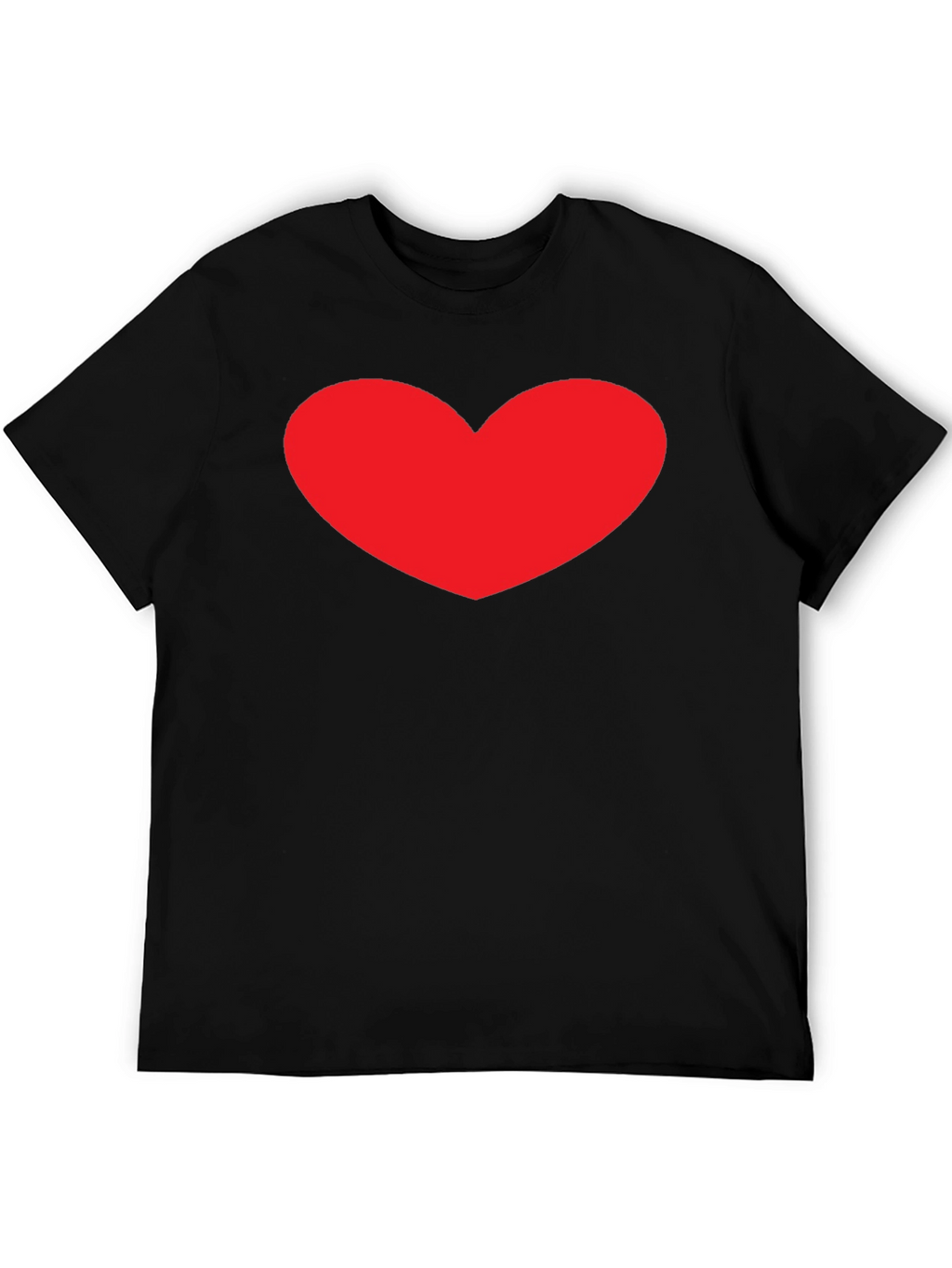 Heart Graphic Black T-Shirt - Stylish Casual Tee