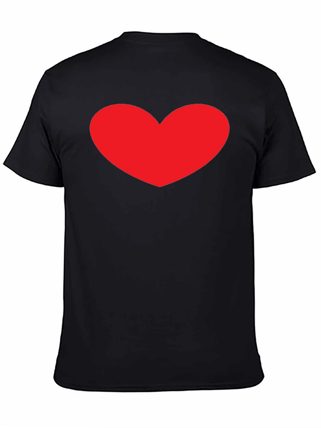 Heart Graphic Black T-Shirt - Stylish Casual Tee