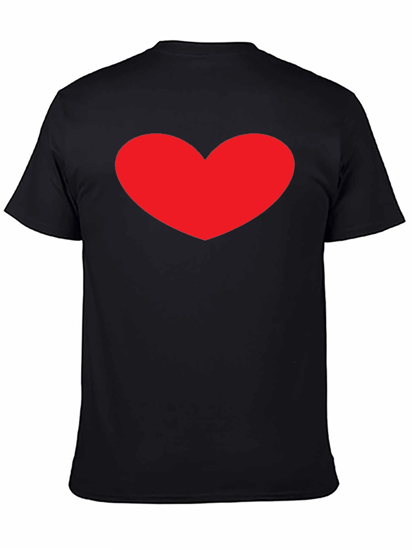 Heart Graphic Black T-Shirt - Stylish Casual Tee