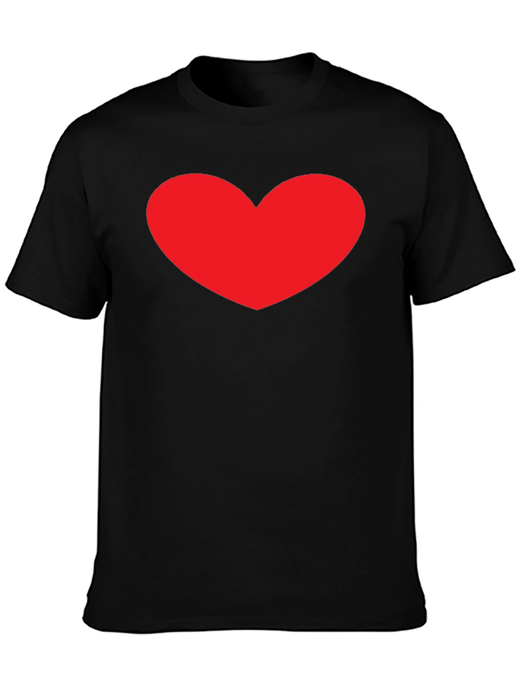 Heart Graphic Black T-Shirt - Stylish Casual Tee