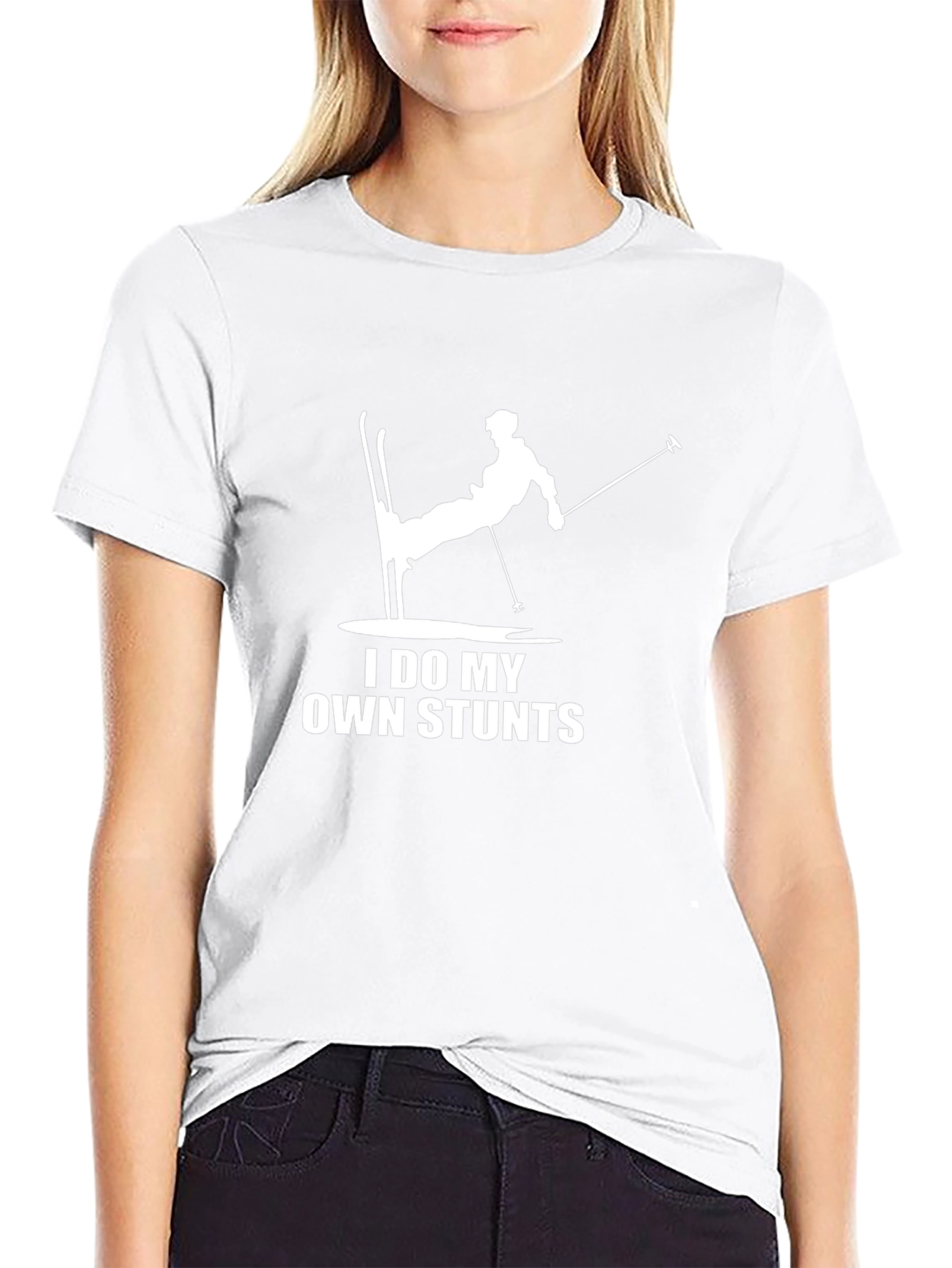 I Do My Own Stunts Skiing T-Shirt