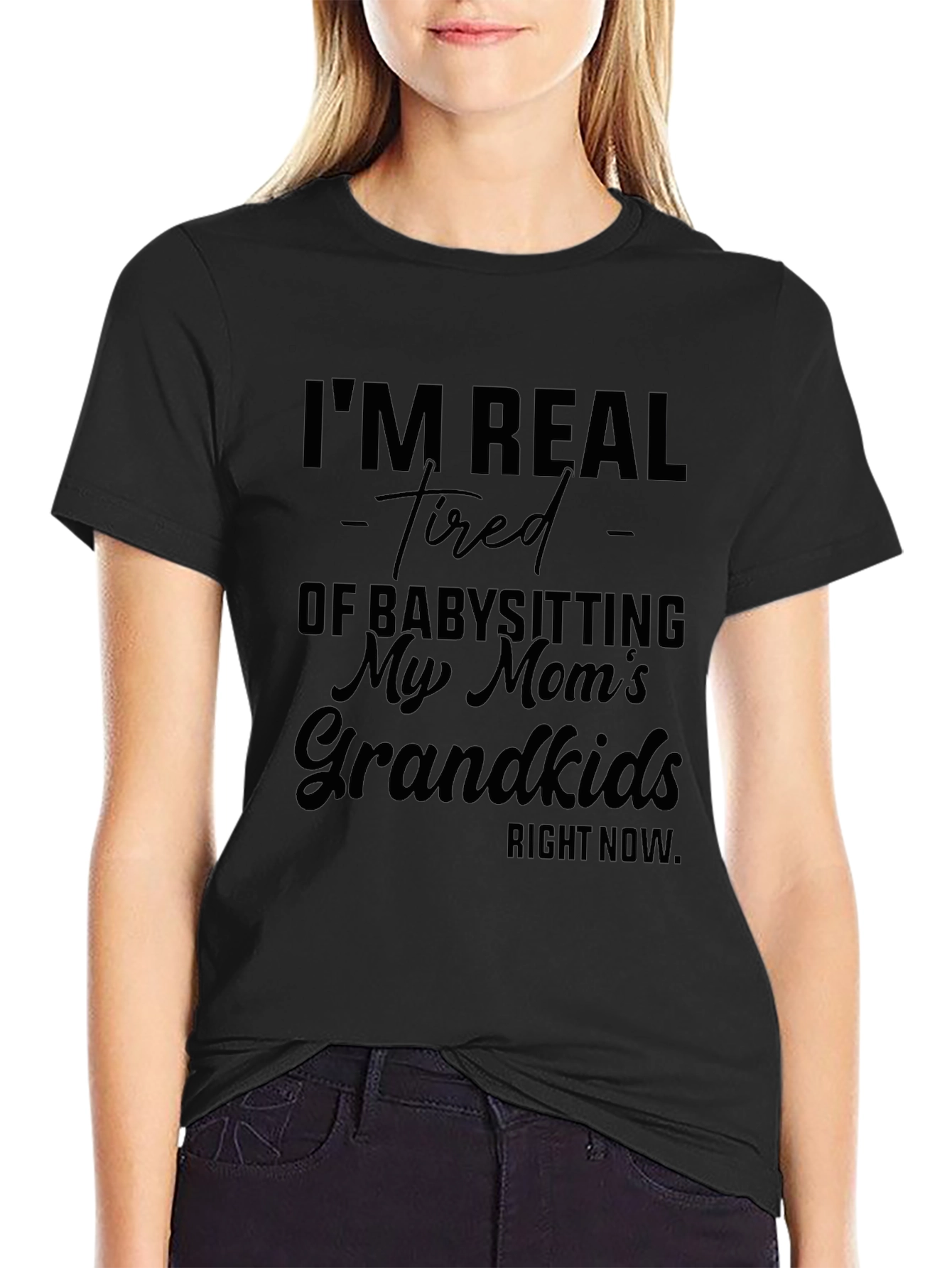Funny Grandkids Babysitting Graphic T-Shirt