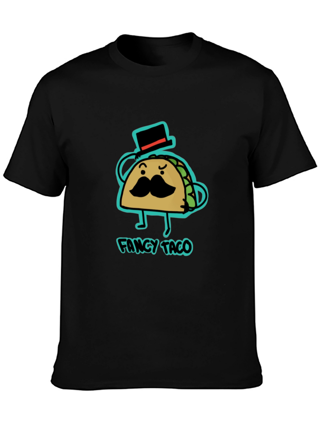 Fancy Taco Graphic Tee - Cool Novelty T-Shirt