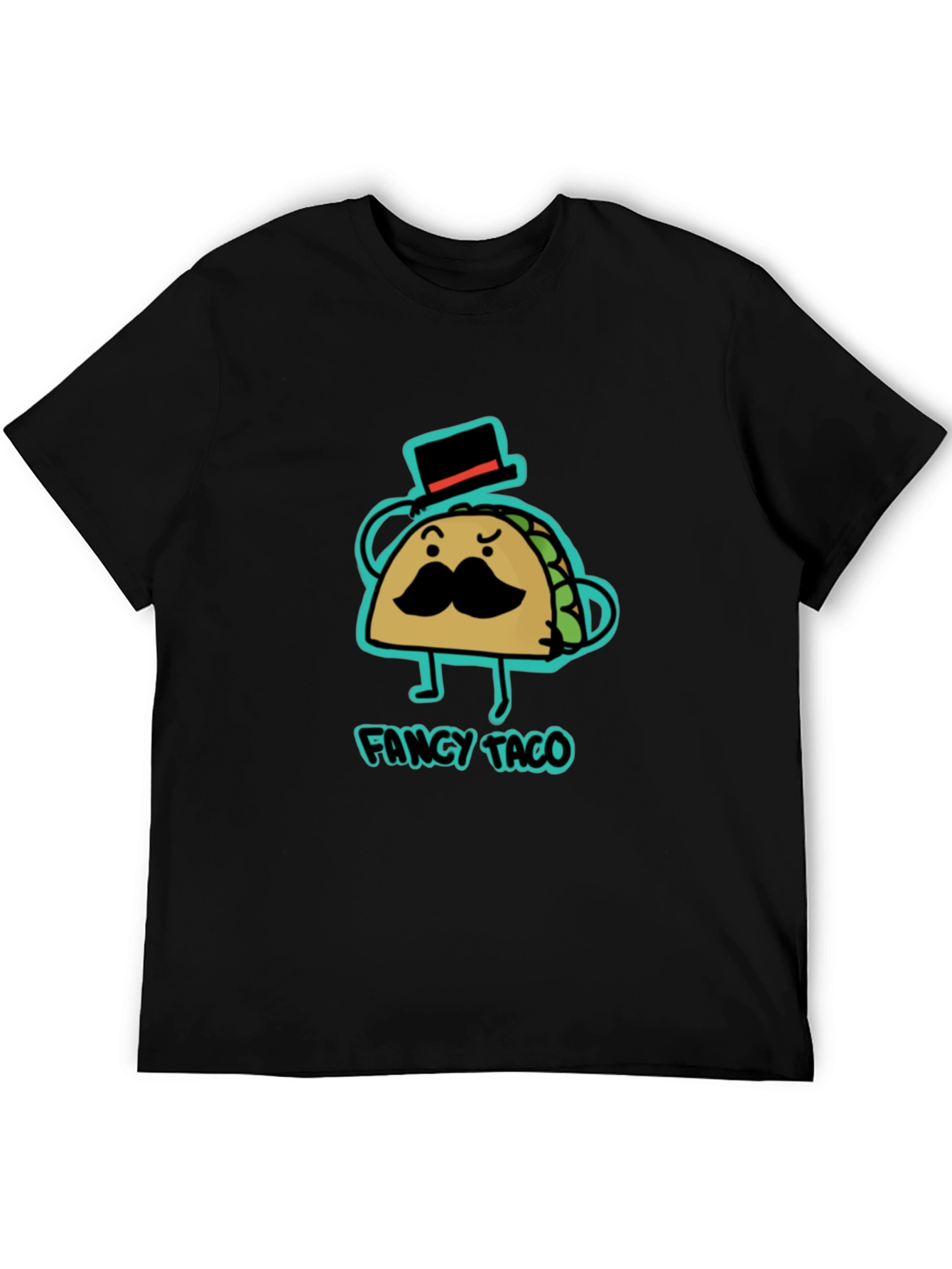 Fancy Taco Graphic Tee - Cool Novelty T-Shirt