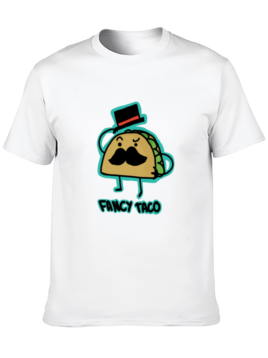 Fancy Taco Graphic Tee - Cool Novelty T-Shirt