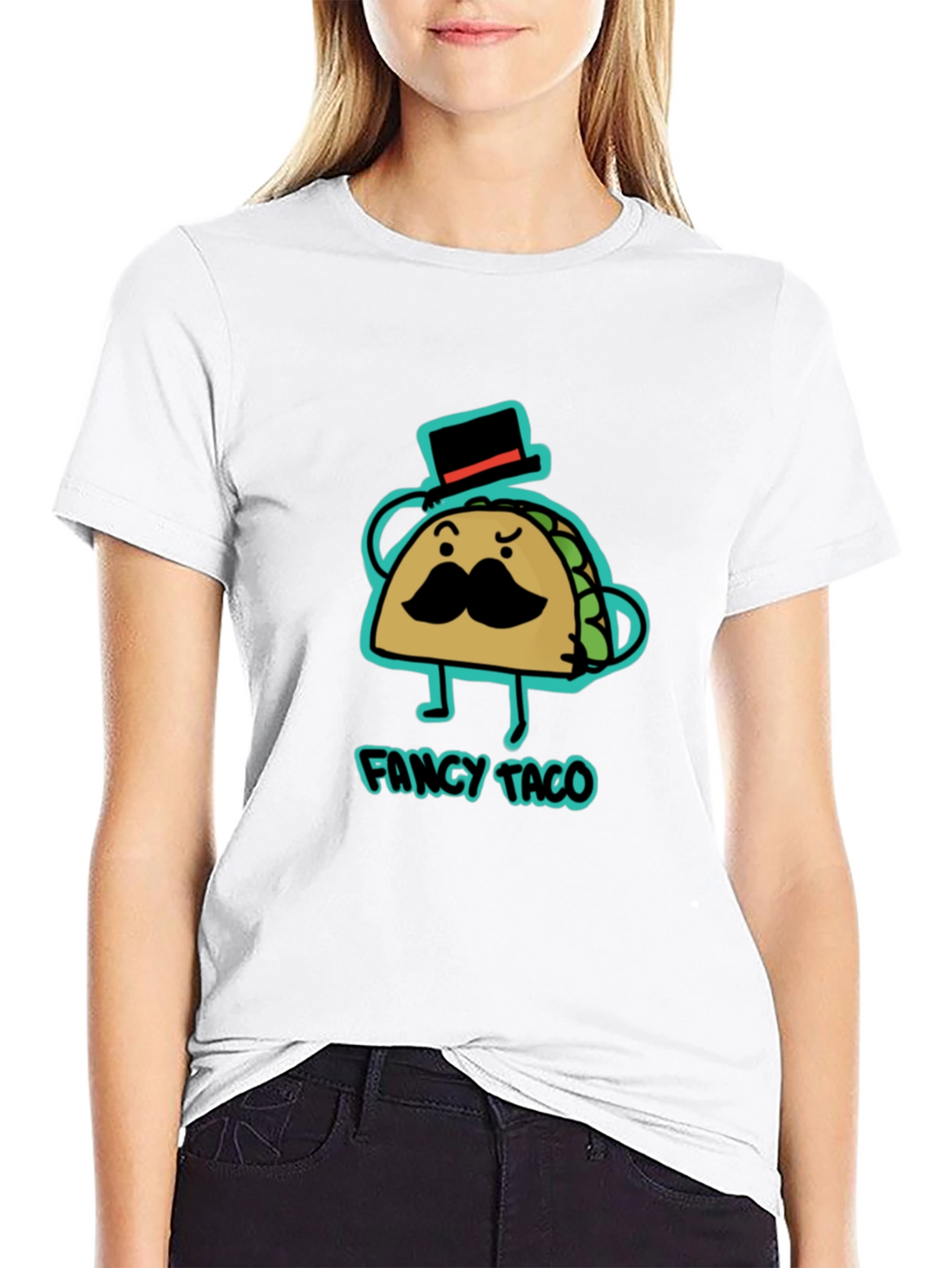 Fancy Taco Graphic Tee - Cool Novelty T-Shirt
