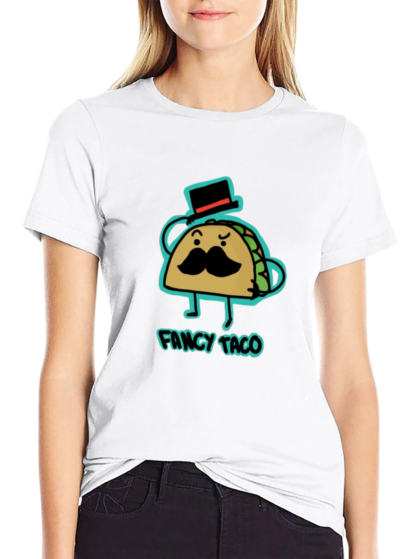Fancy Taco Graphic Tee - Cool Novelty T-Shirt