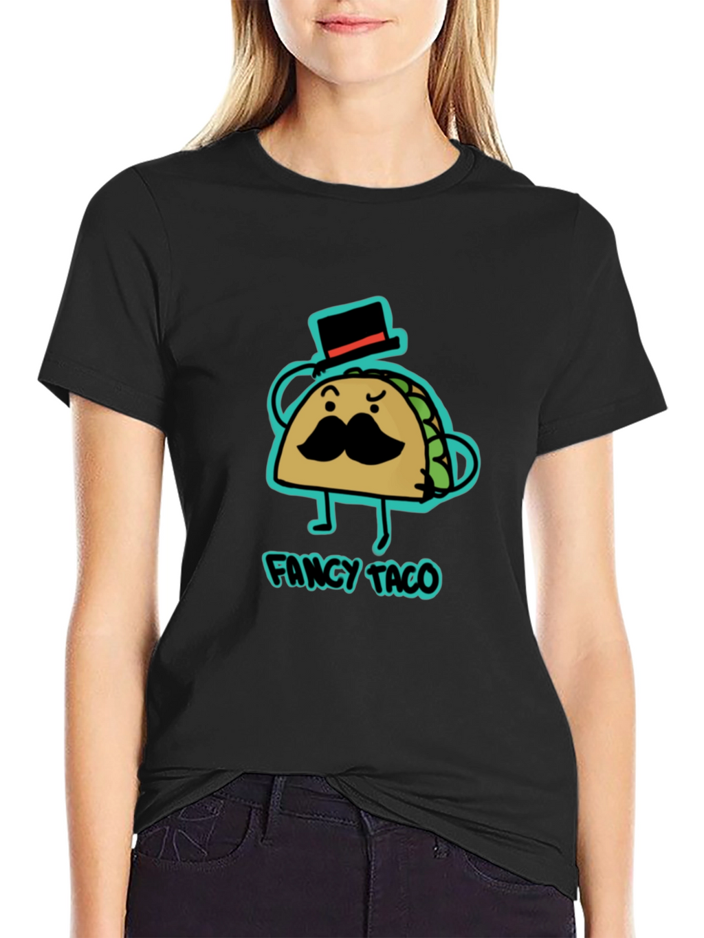 Fancy Taco Graphic Tee - Cool Novelty T-Shirt
