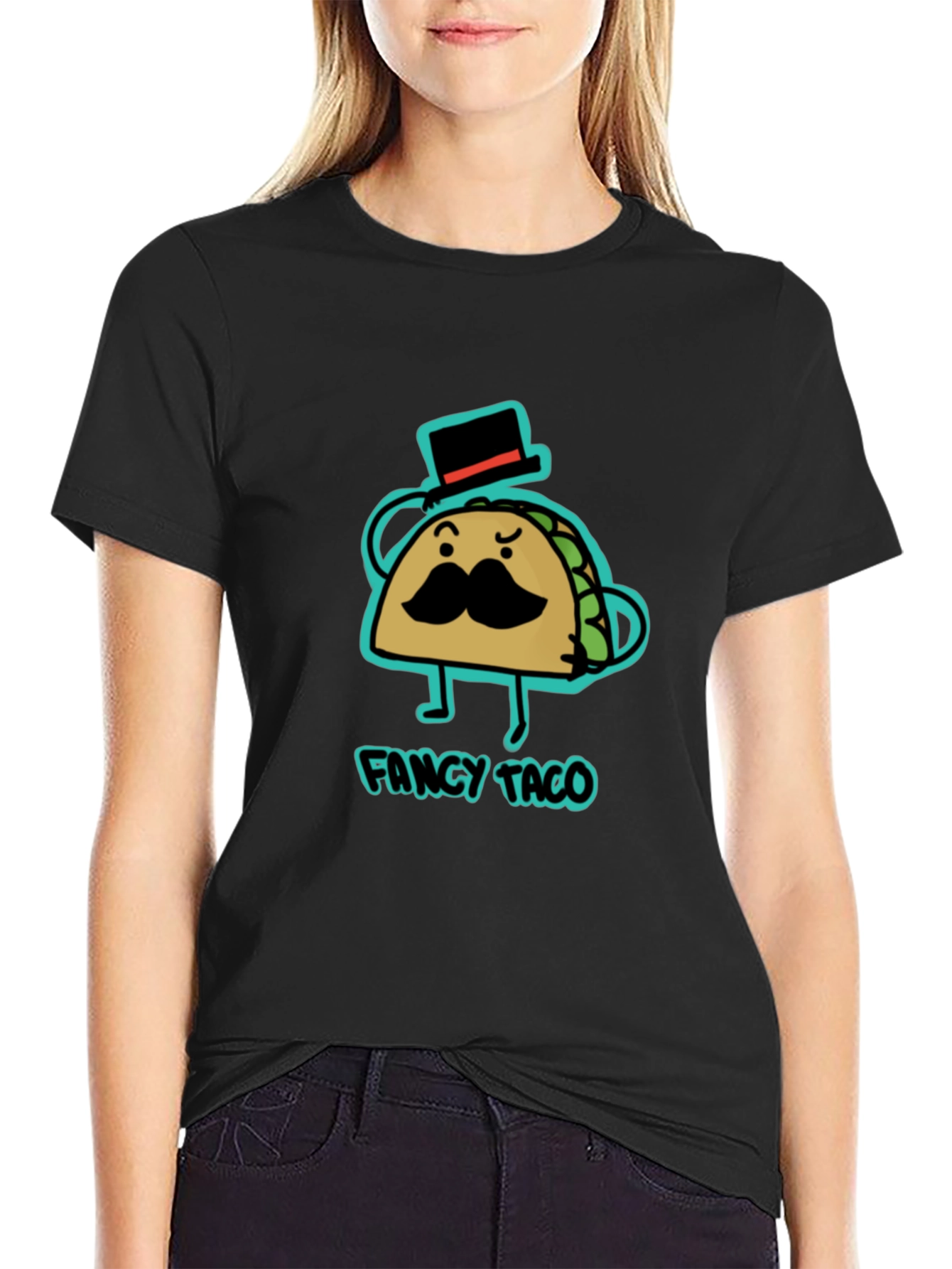 Fancy Taco Graphic Tee - Cool Novelty T-Shirt