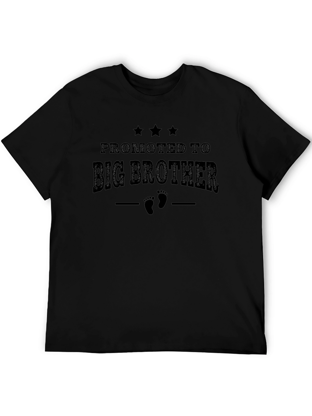 Promoted to Big Brother Black Graphic Tee