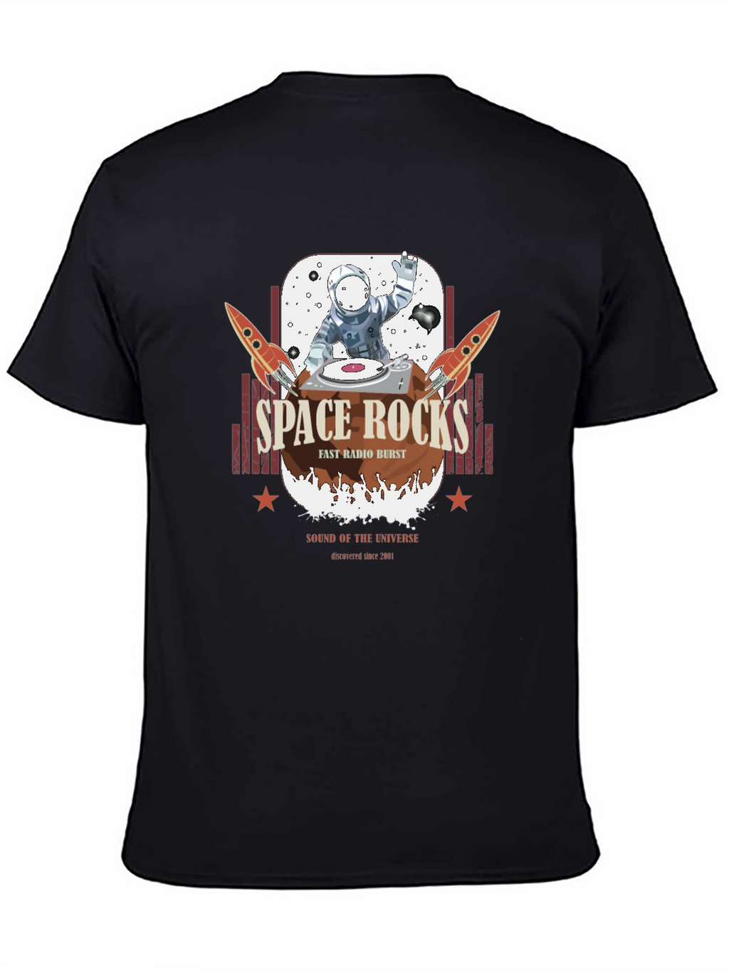 Space Rocks T-Shirt - Astronaut DJ Graphic Tee