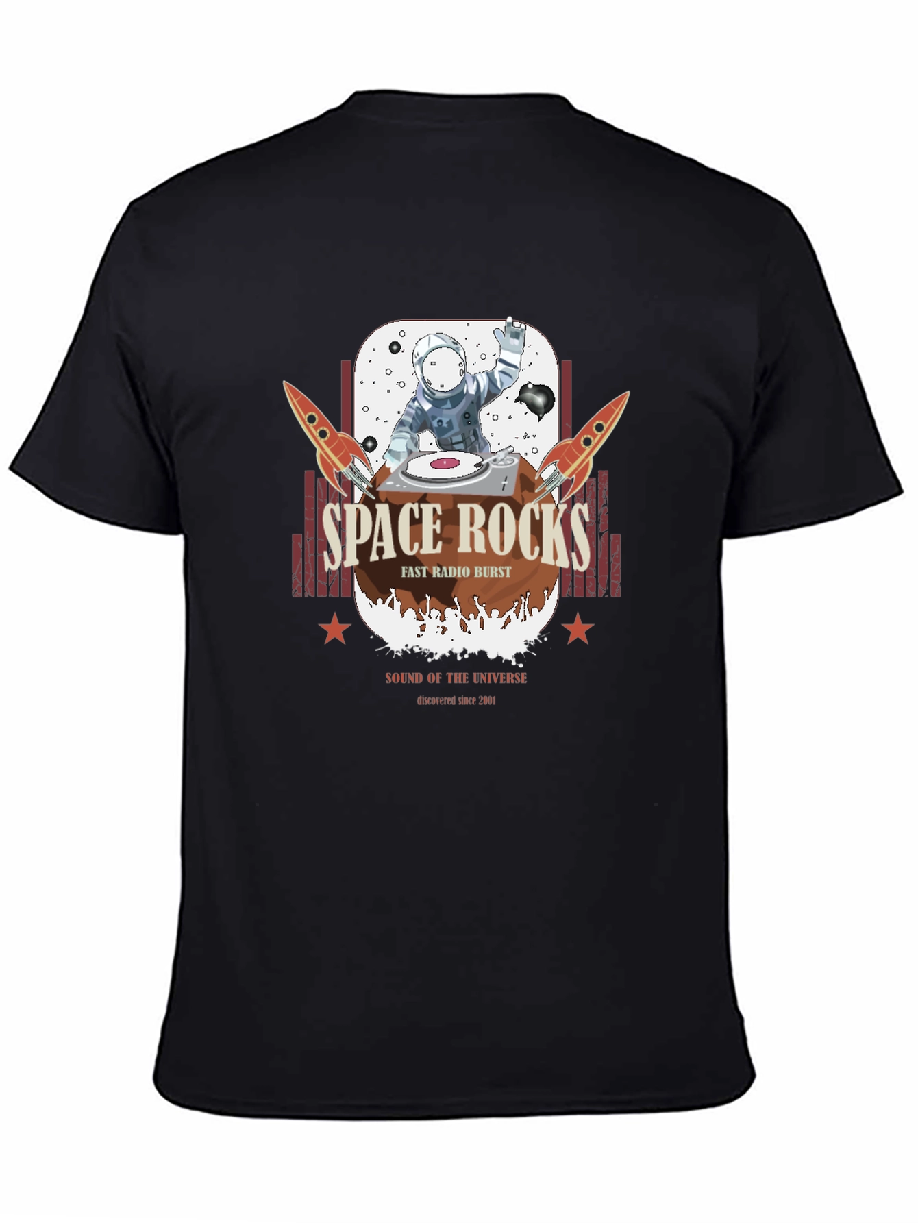 Space Rocks T-Shirt - Astronaut DJ Graphic Tee