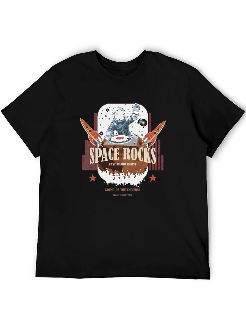 Space Rocks T-Shirt - Astronaut DJ Graphic Tee
