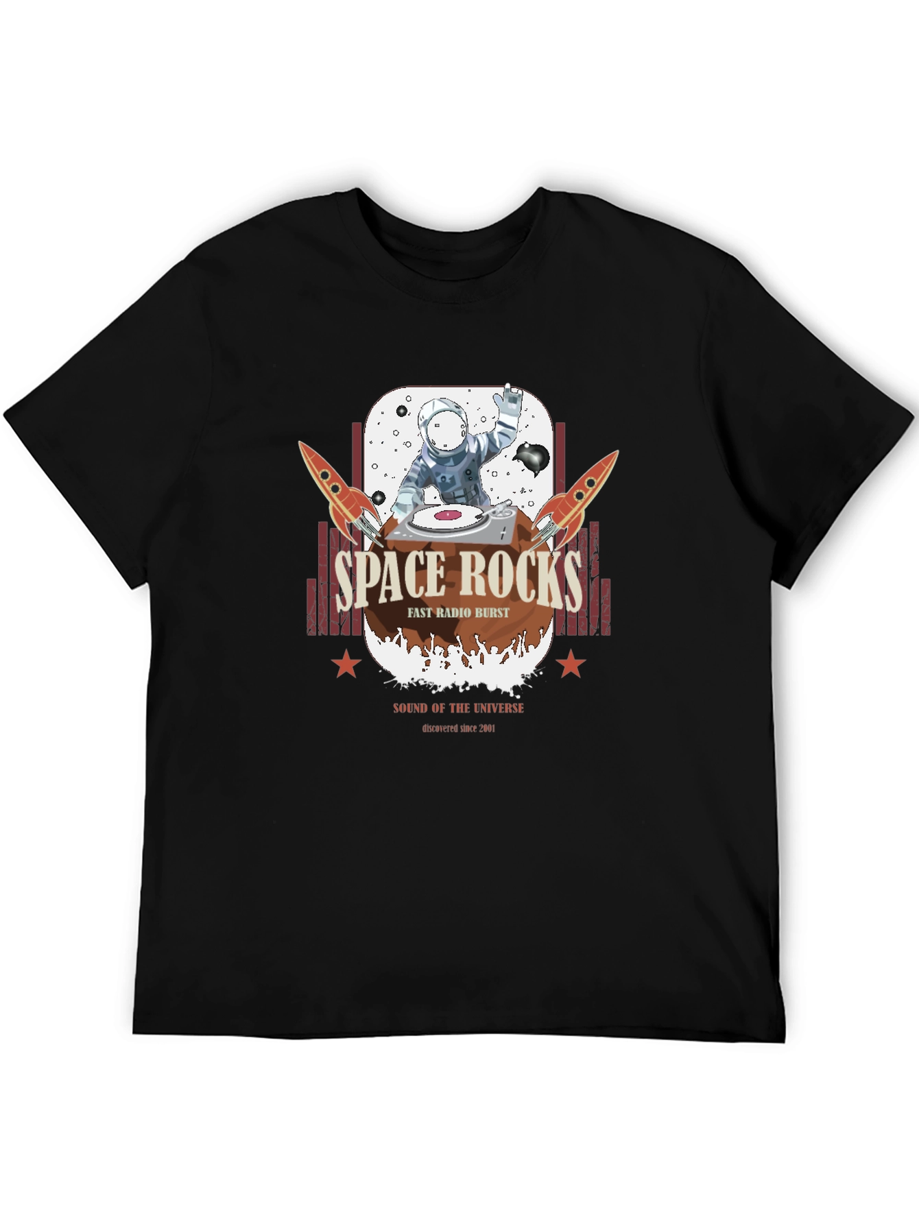 Space Rocks T-Shirt - Astronaut DJ Graphic Tee