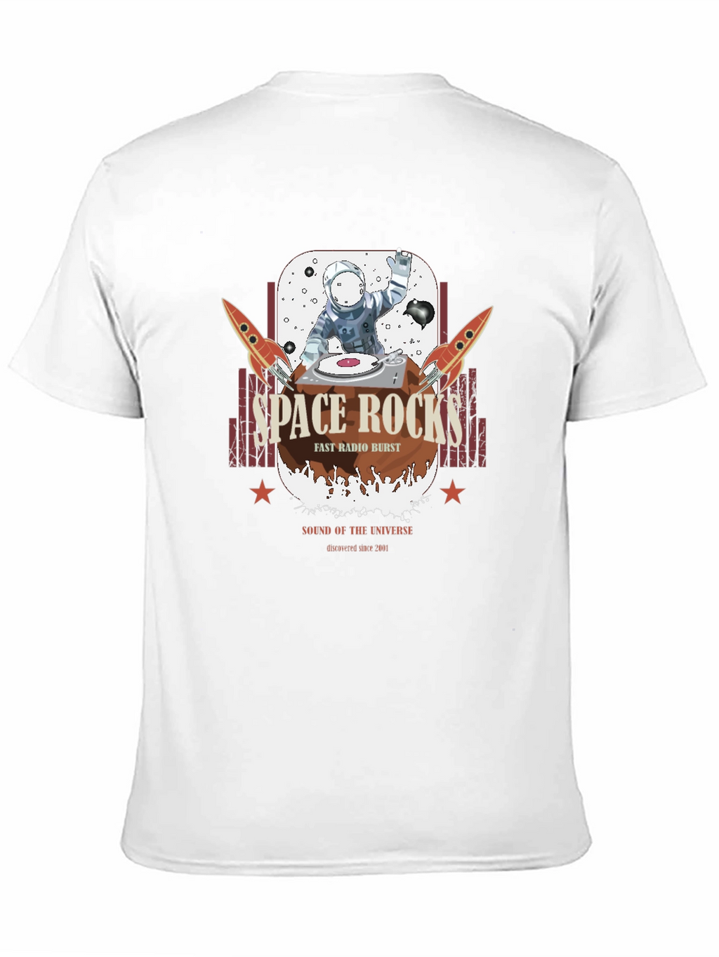Space Rocks T-Shirt - Astronaut DJ Graphic Tee