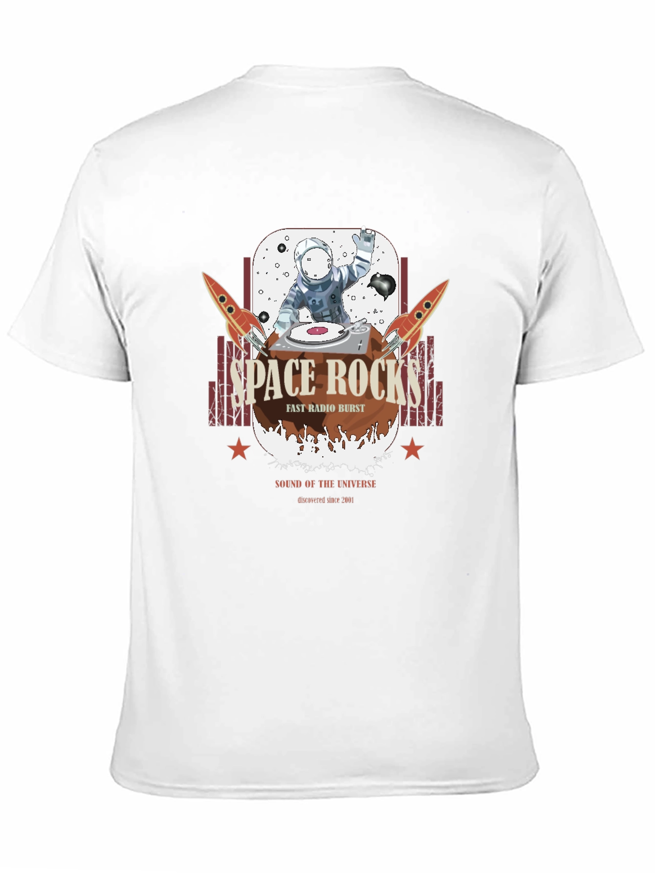 Space Rocks T-Shirt - Astronaut DJ Graphic Tee