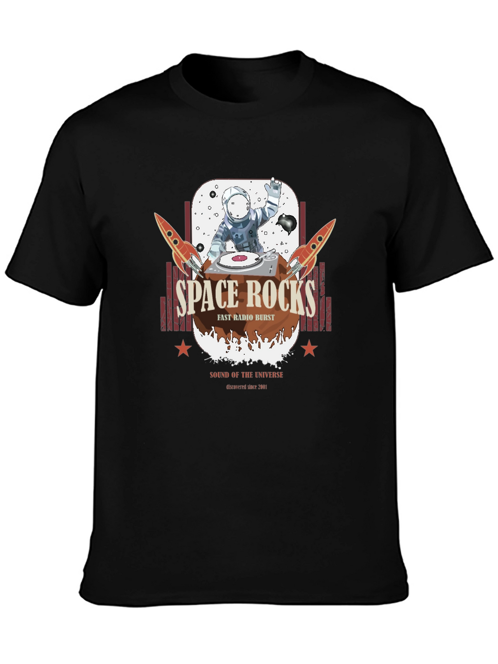 Space Rocks T-Shirt - Astronaut DJ Graphic Tee