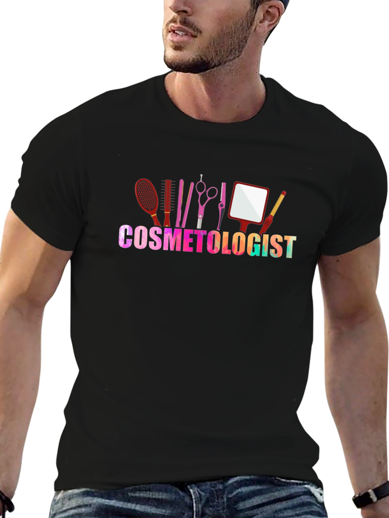 Cosmetologist Graphic T-Shirt - Salon & Beauty Design
