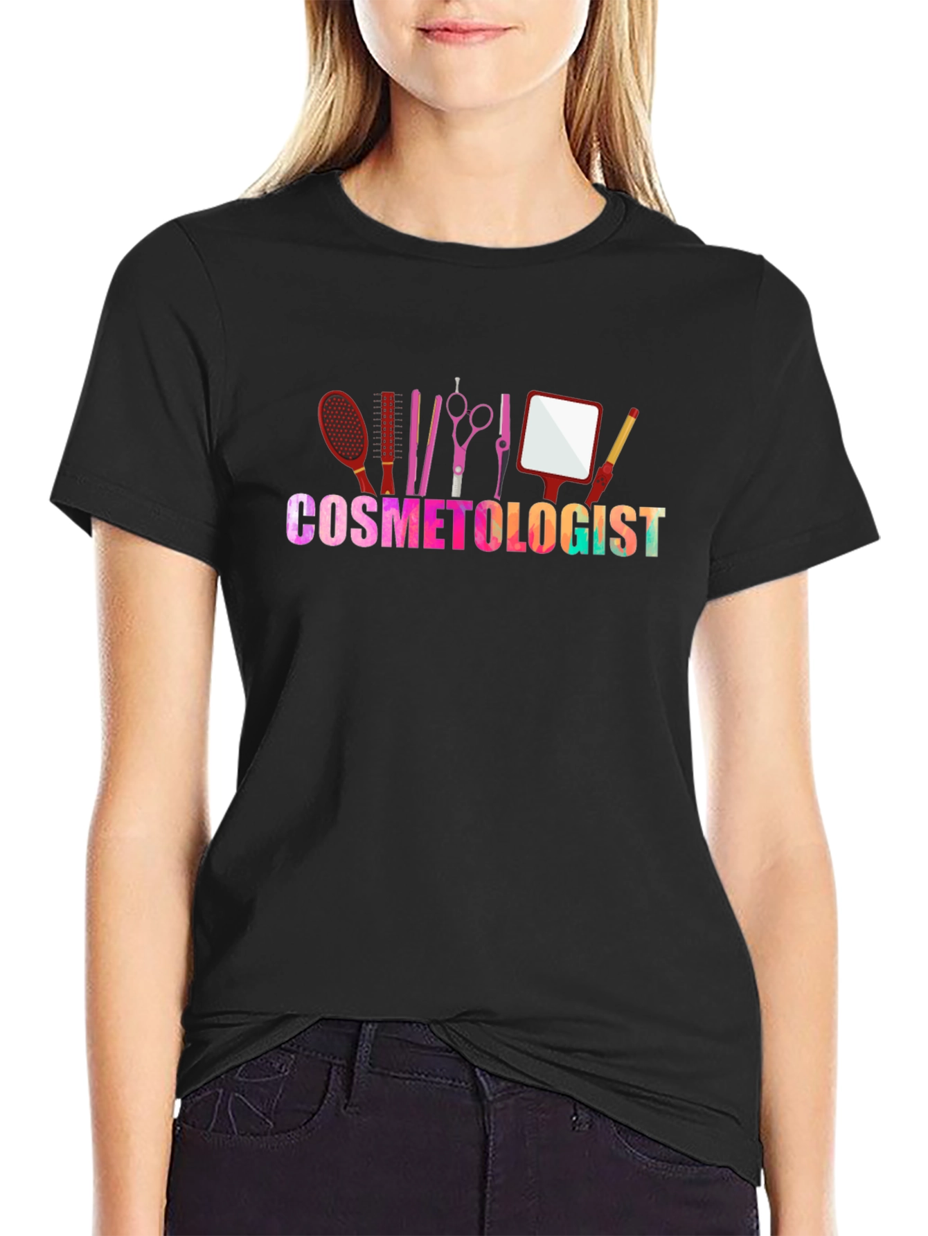 Cosmetologist Graphic T-Shirt - Salon & Beauty Design