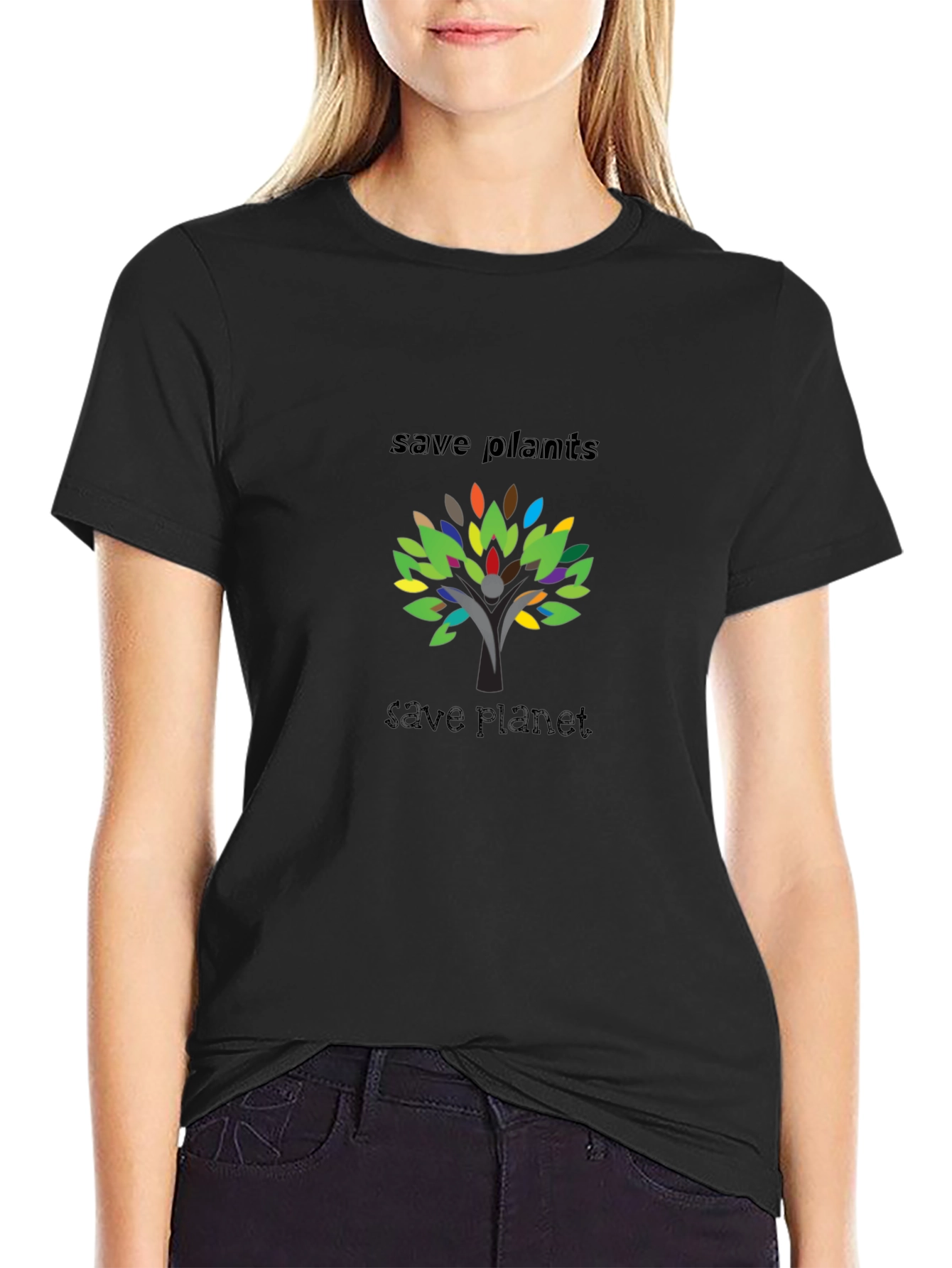 Eco-Friendly Save Plants Graphic T-Shirt