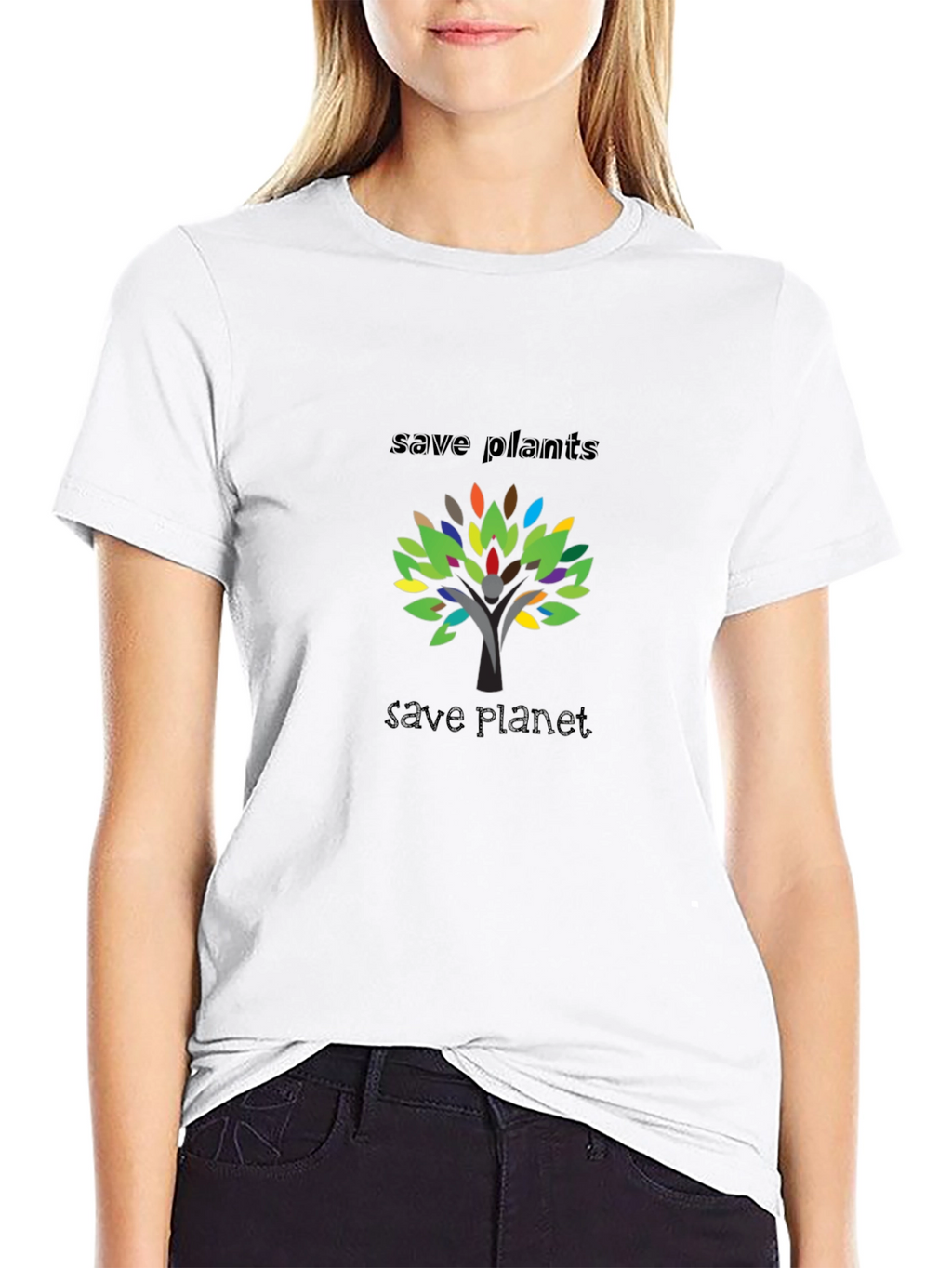 Eco-Friendly Save Plants Graphic T-Shirt