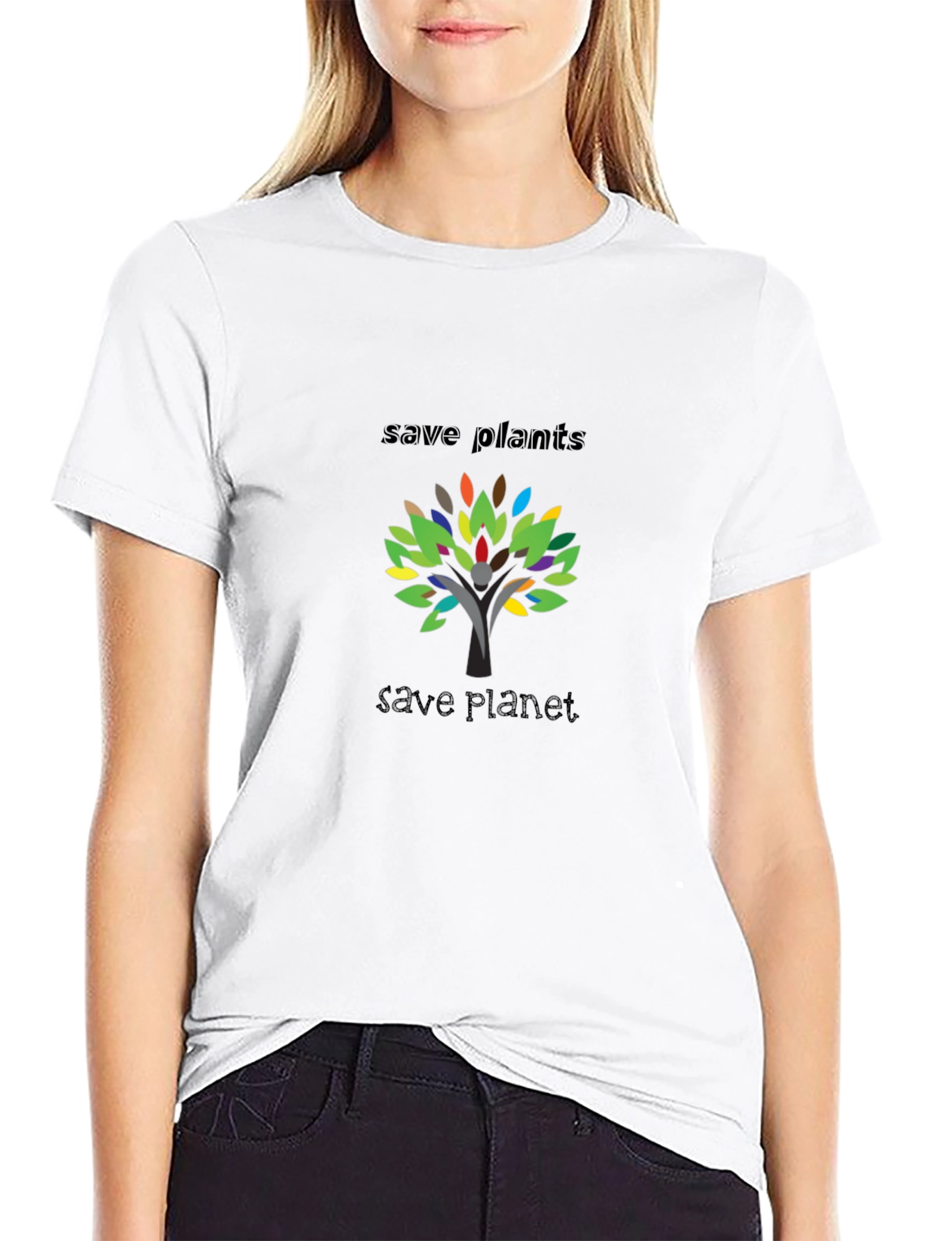 Eco-Friendly Save Plants Graphic T-Shirt