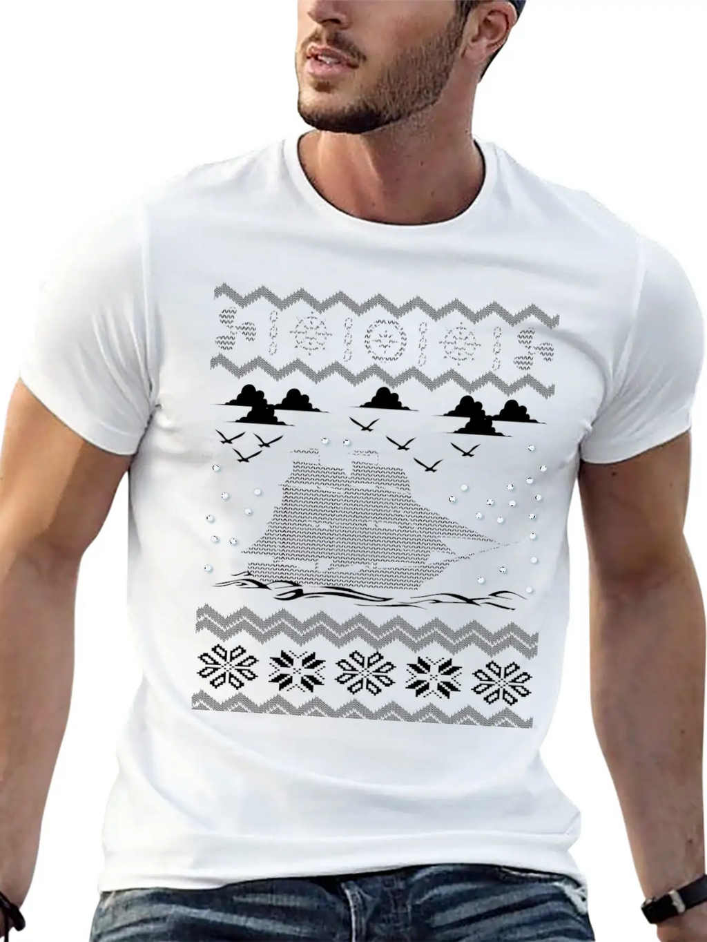 UGLY CHRISTMAS SWEATER Unisex Casual T-Shirt – Clean Design For Daily Comfort