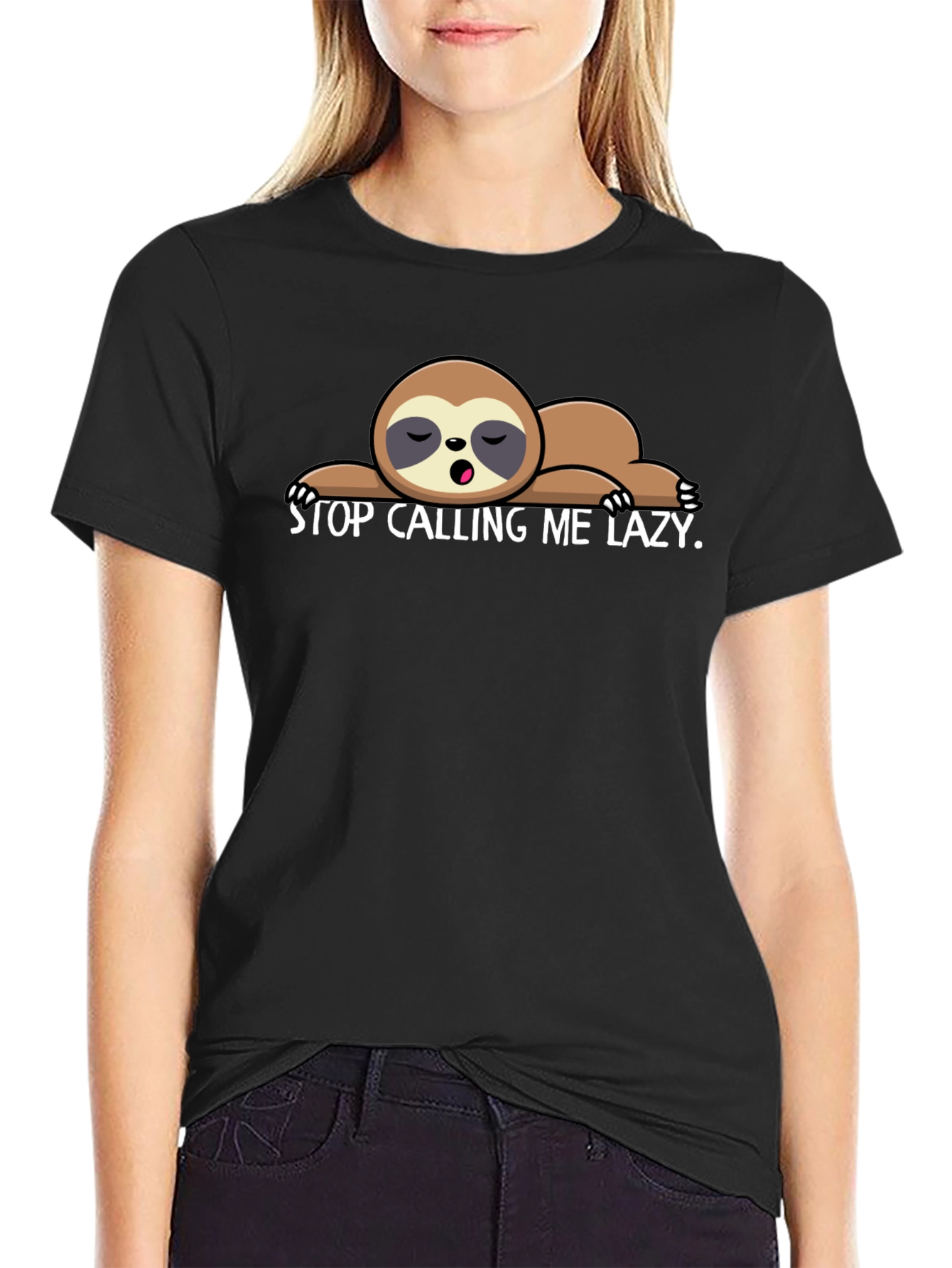 Lazy Sloth Graphic T-Shirt - Soft Cotton Tee