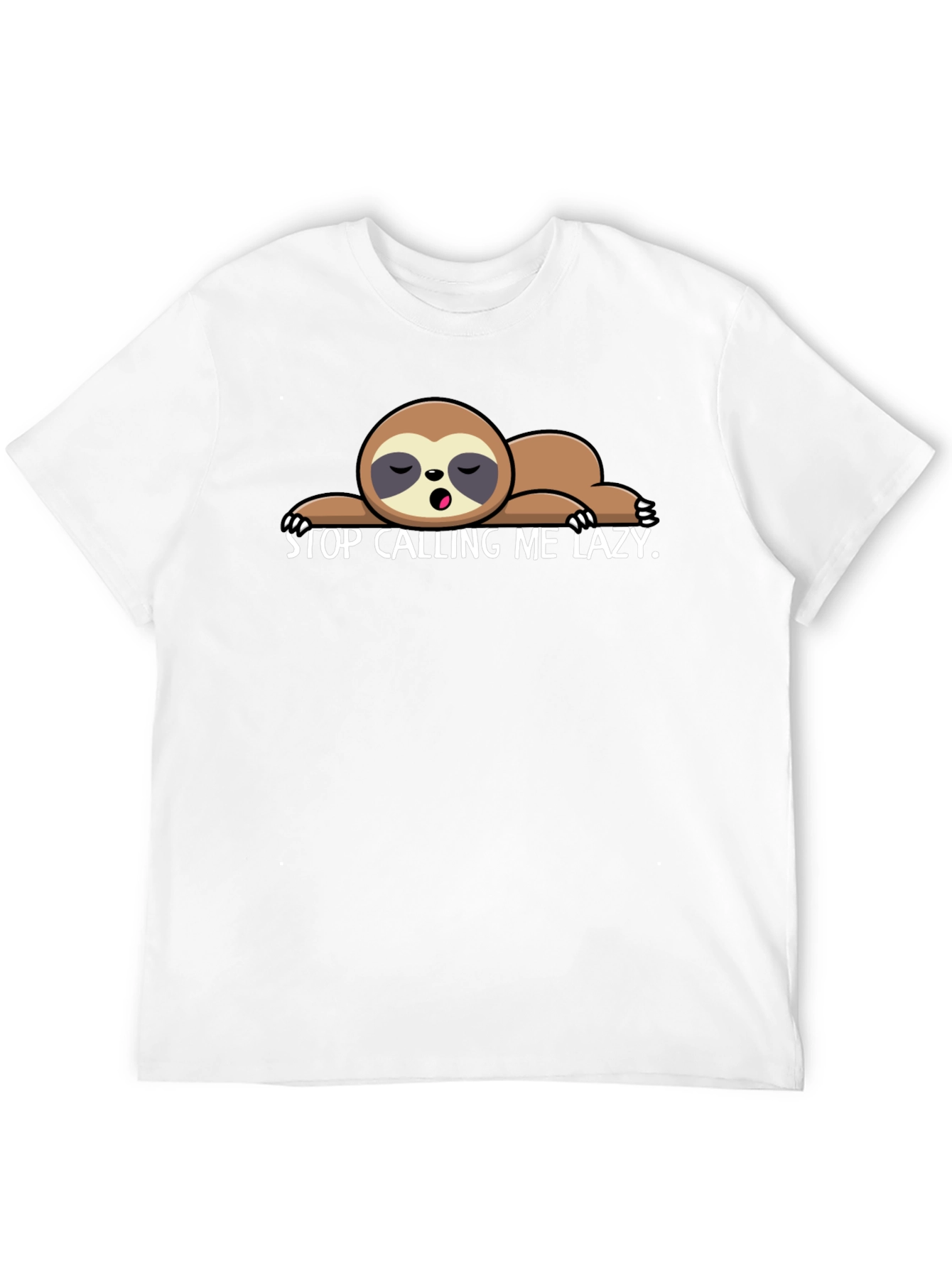 Lazy Sloth Graphic T-Shirt - Soft Cotton Tee