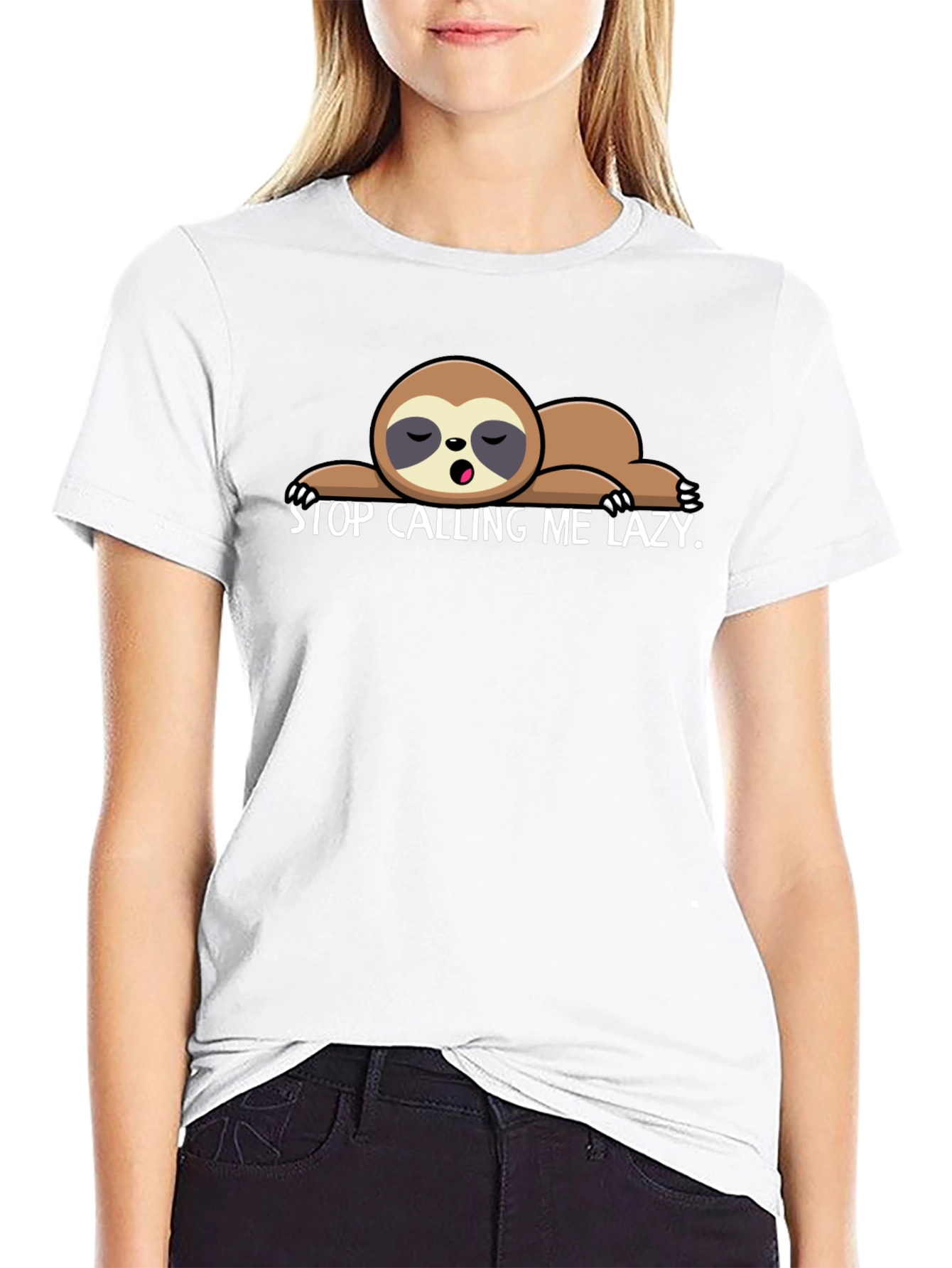 Lazy Sloth Graphic T-Shirt - Soft Cotton Tee