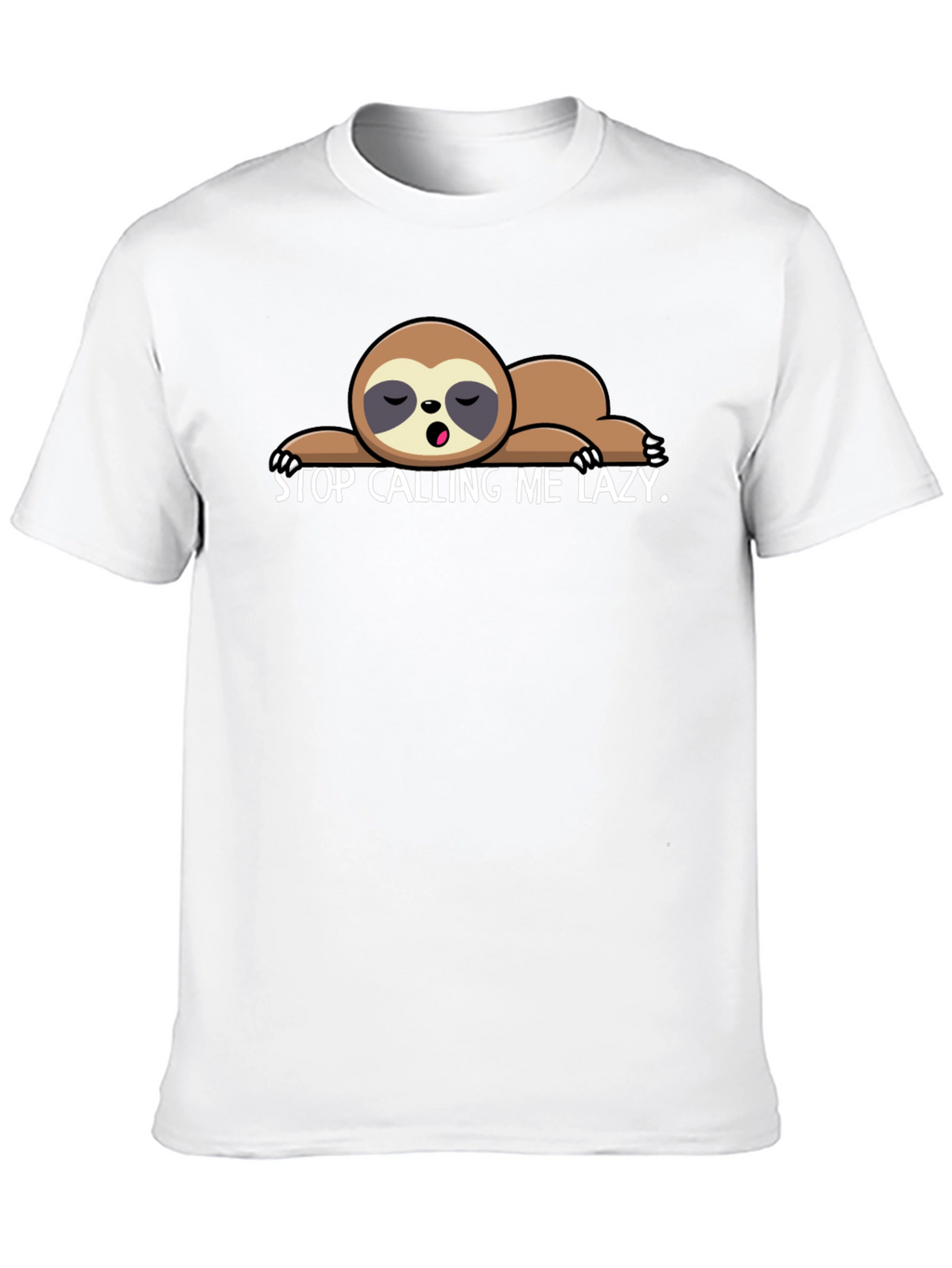 Lazy Sloth Graphic T-Shirt - Soft Cotton Tee