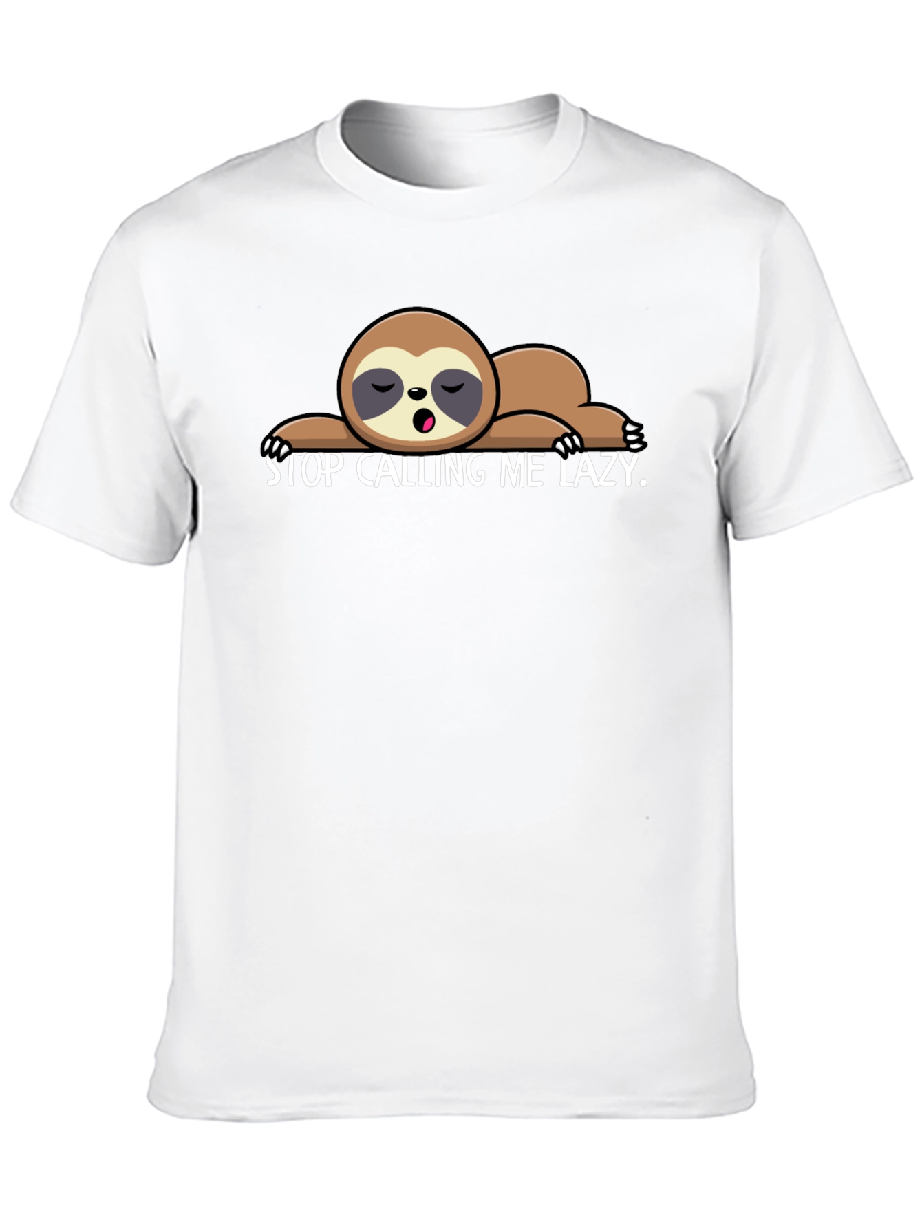 Lazy Sloth Graphic T-Shirt - Soft Cotton Tee