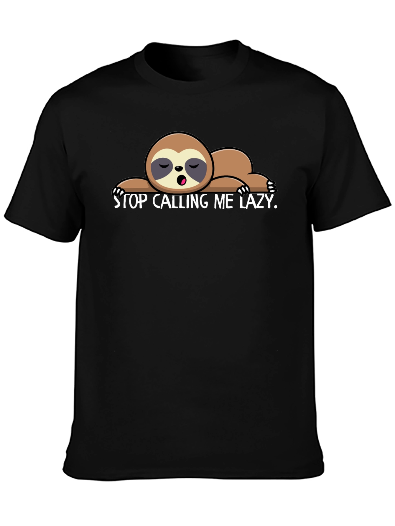 Lazy Sloth Graphic T-Shirt - Soft Cotton Tee