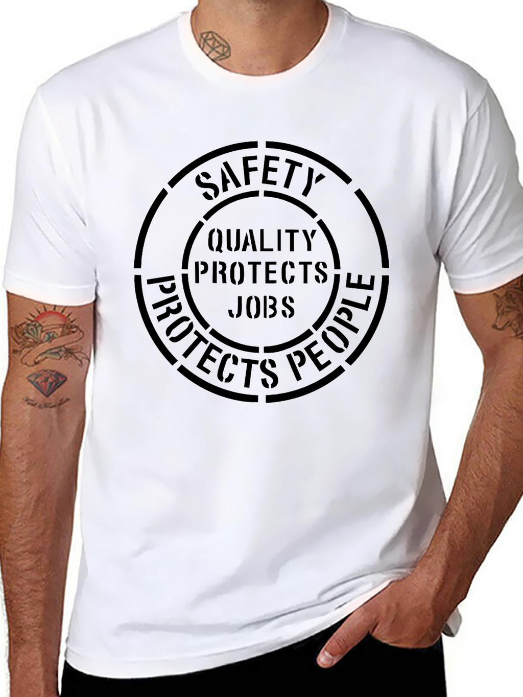 Safety Quality Jobs Protects People T-Shirt