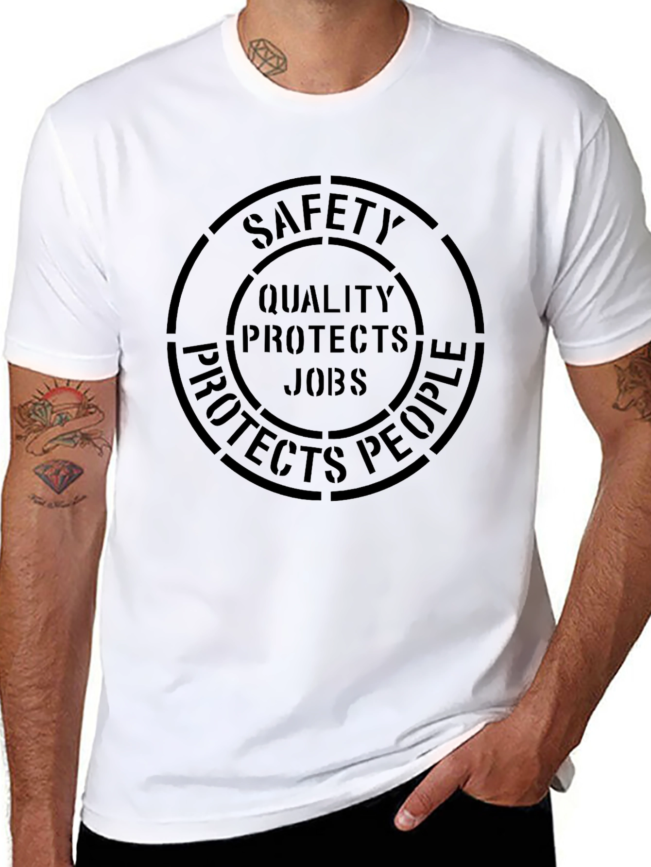Safety Quality Jobs Protects People T-Shirt