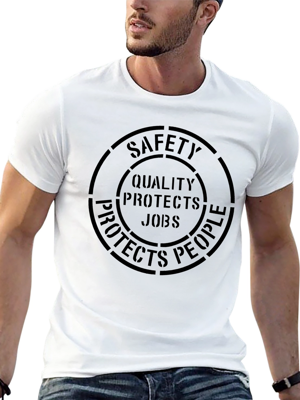 Safety Quality Jobs Protects People T-Shirt