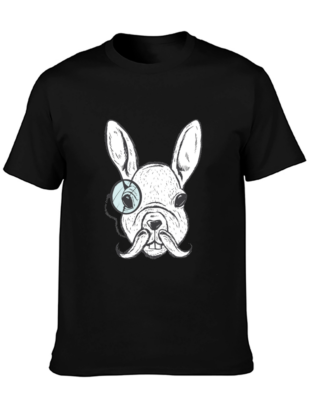 Dapper Dog Graphic Tee - French Bulldog Monocle