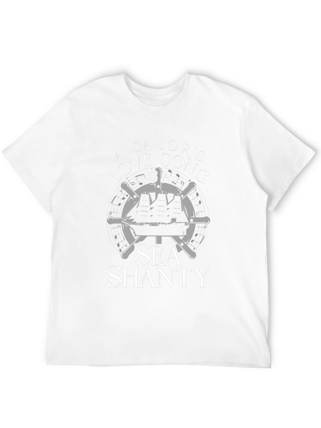 Sailors Love Song Sea Shanty Black T-Shirt