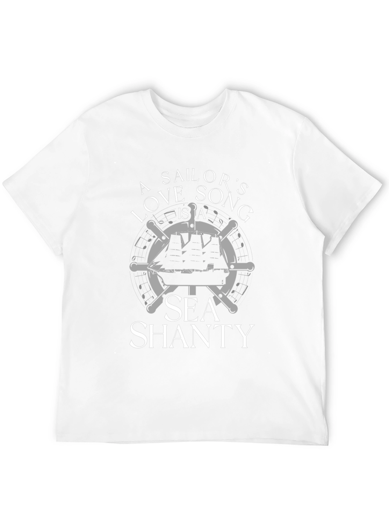 Sailors Love Song Sea Shanty Black T-Shirt