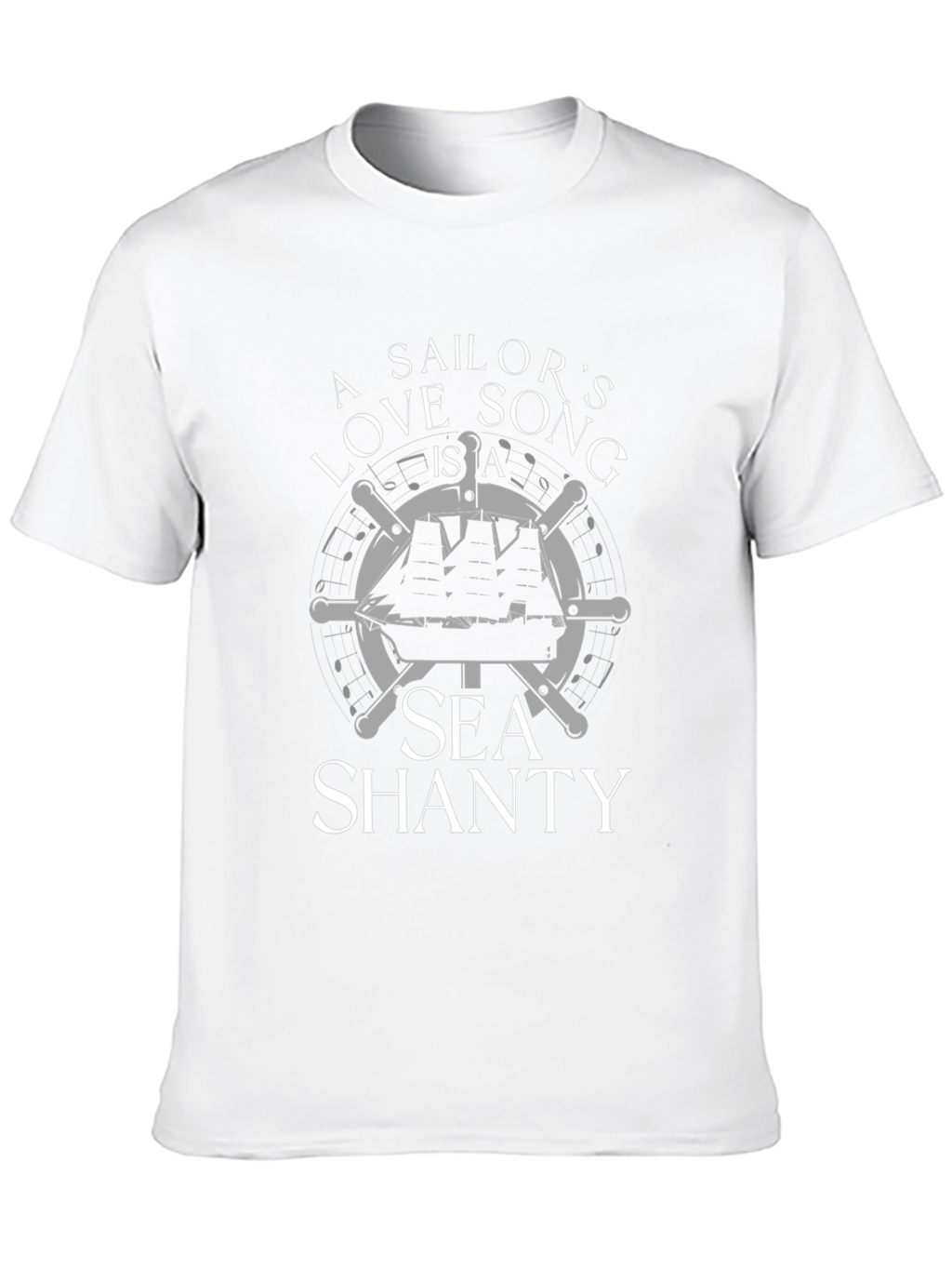Sailors Love Song Sea Shanty Black T-Shirt